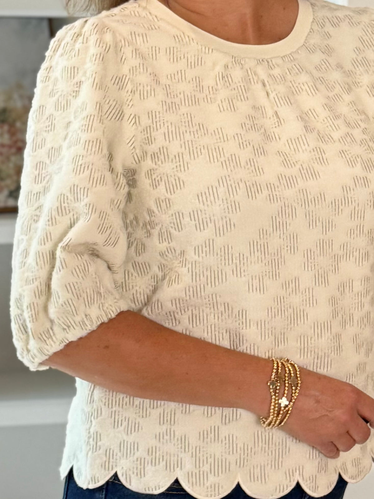 Pretty From Every Angle Textured Top