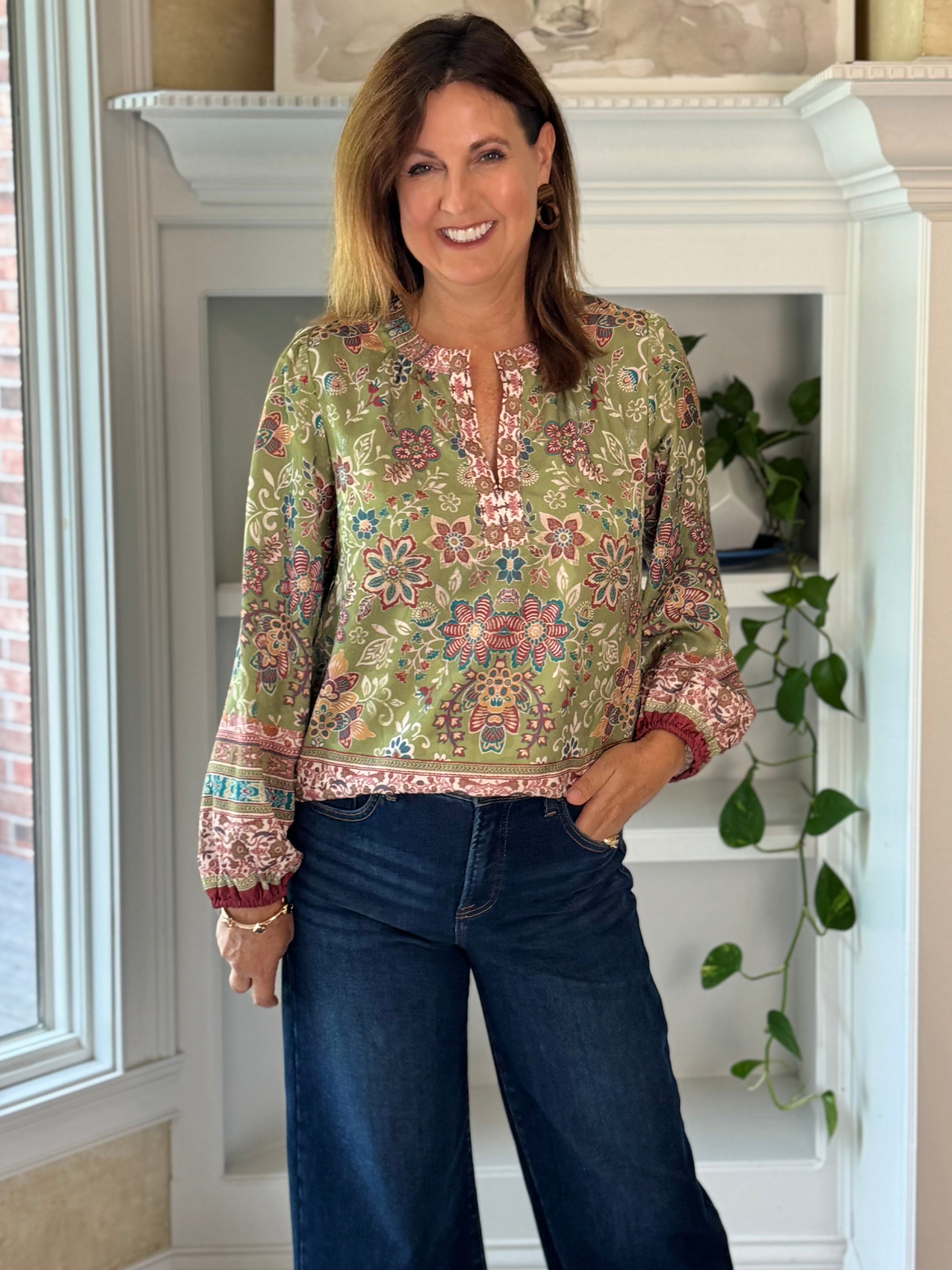 Current Air Painter's Garden Blouse