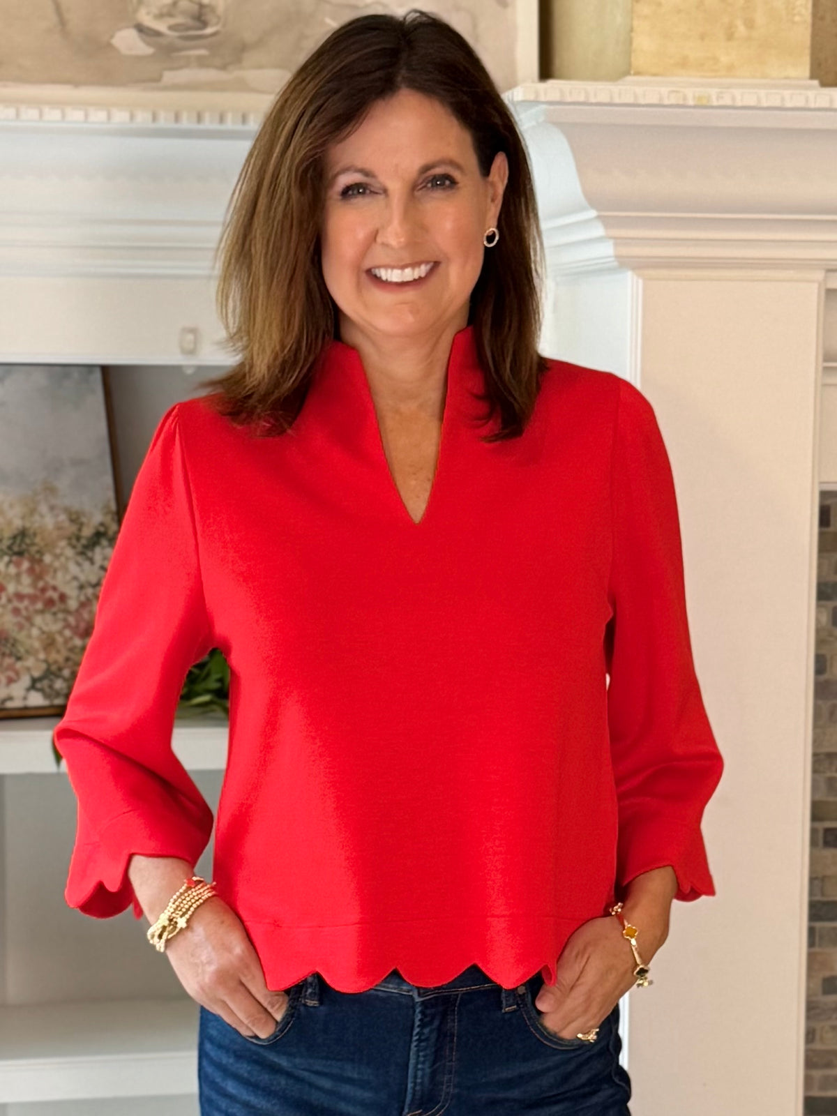Simply Striking Scalloped Top