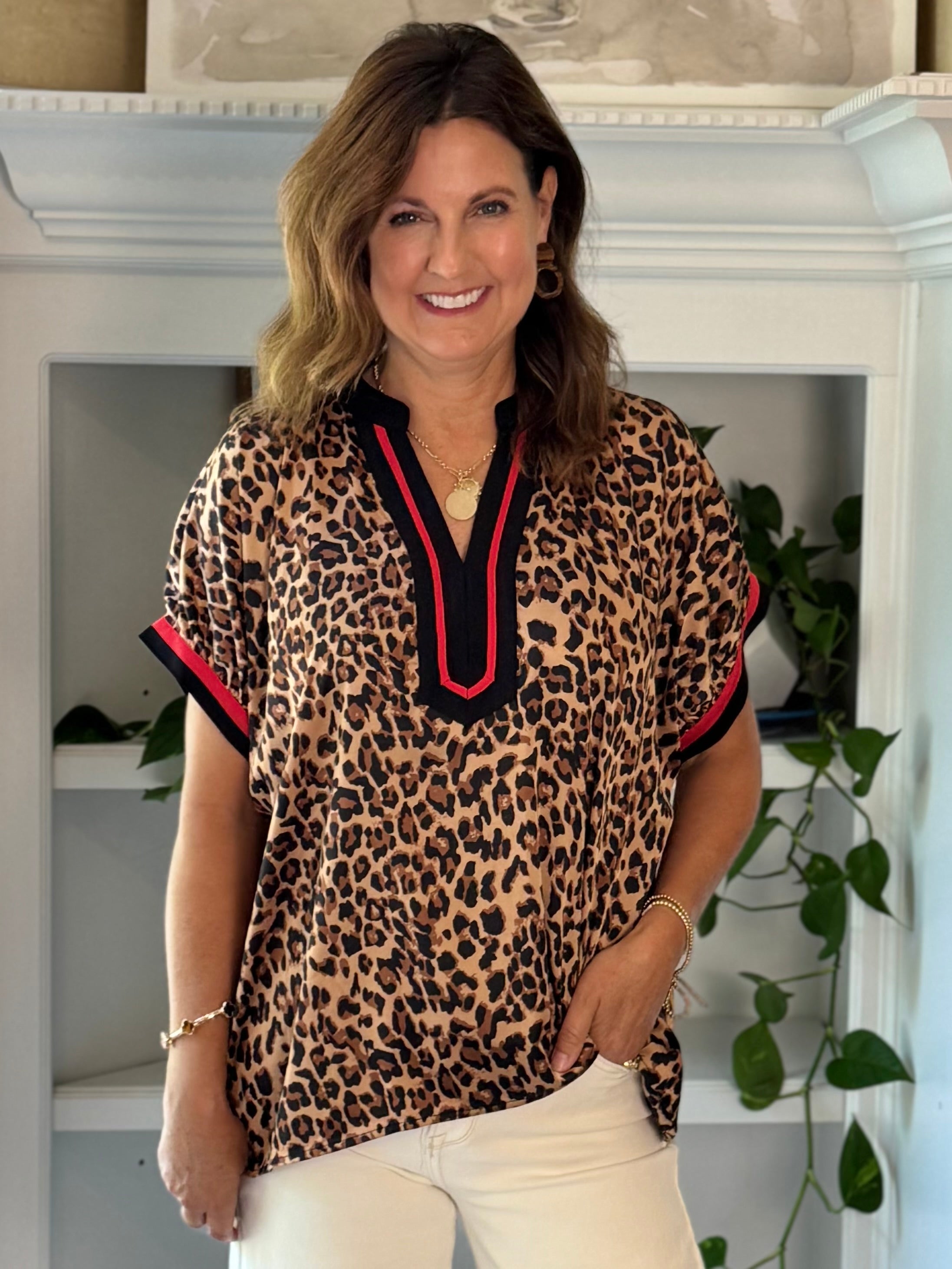 Wild Side Contrast Top