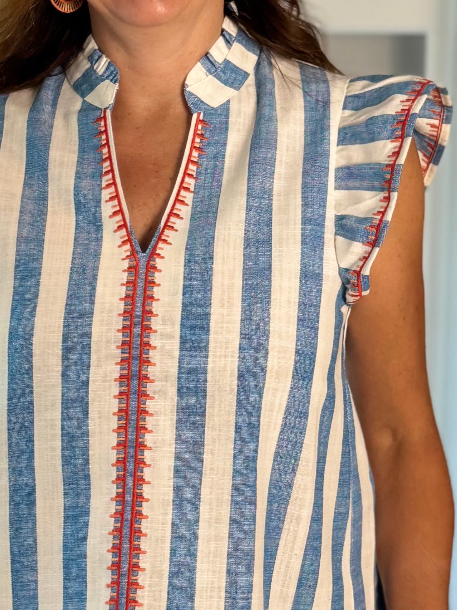 THML Harbor Embroidered Top