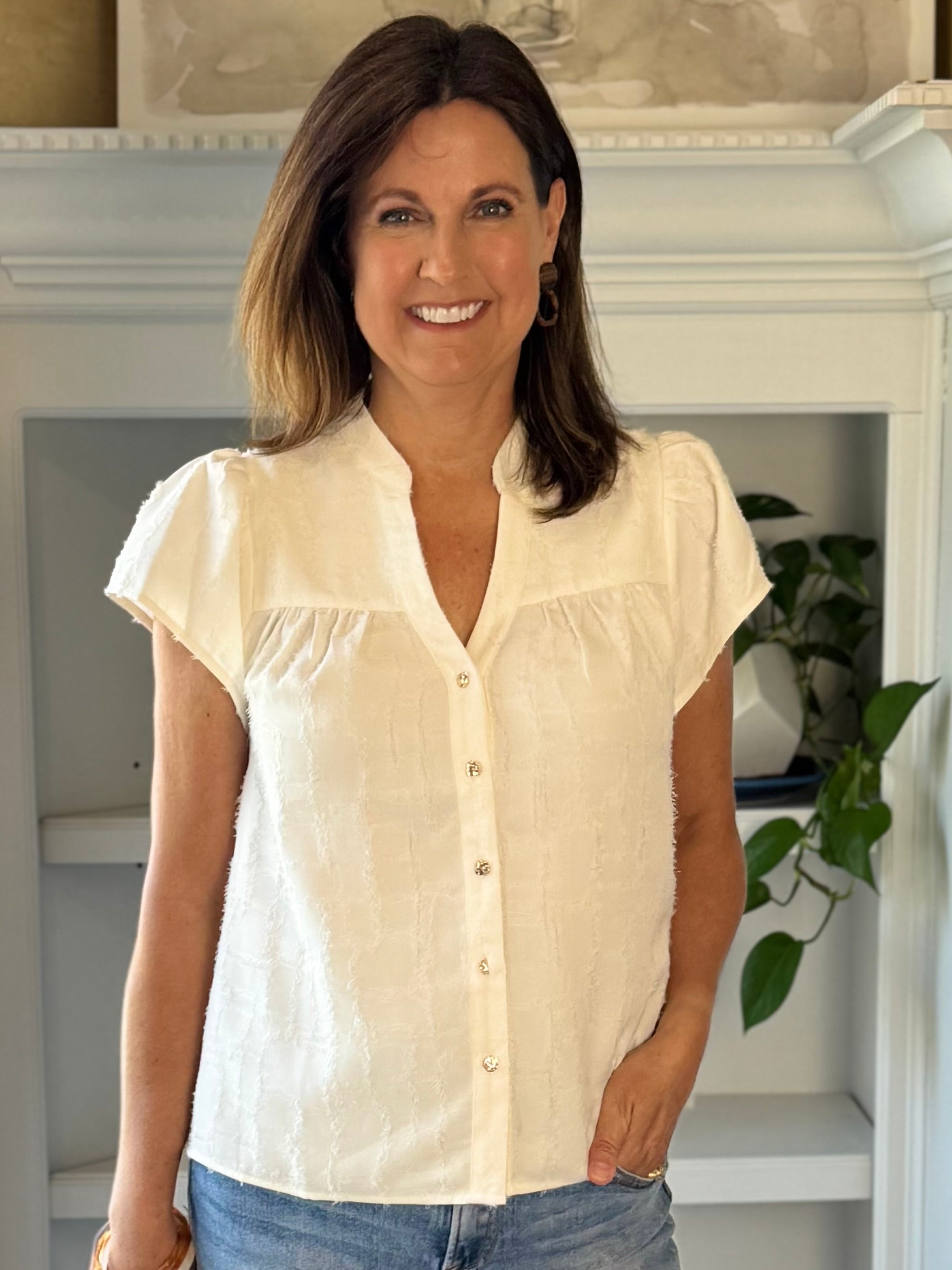 Current Air Refined Texture Blouse