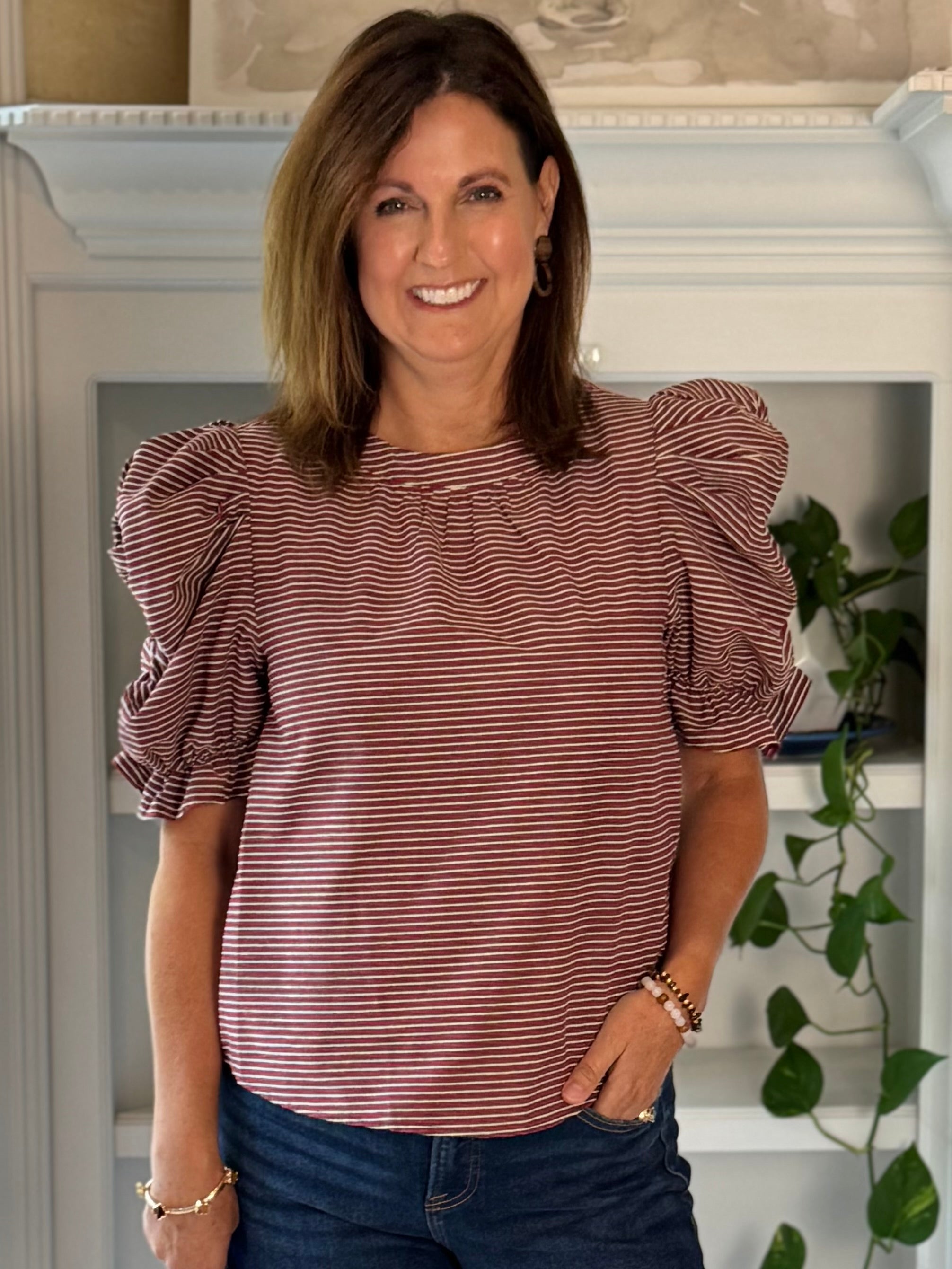 Stripe a Pose Top