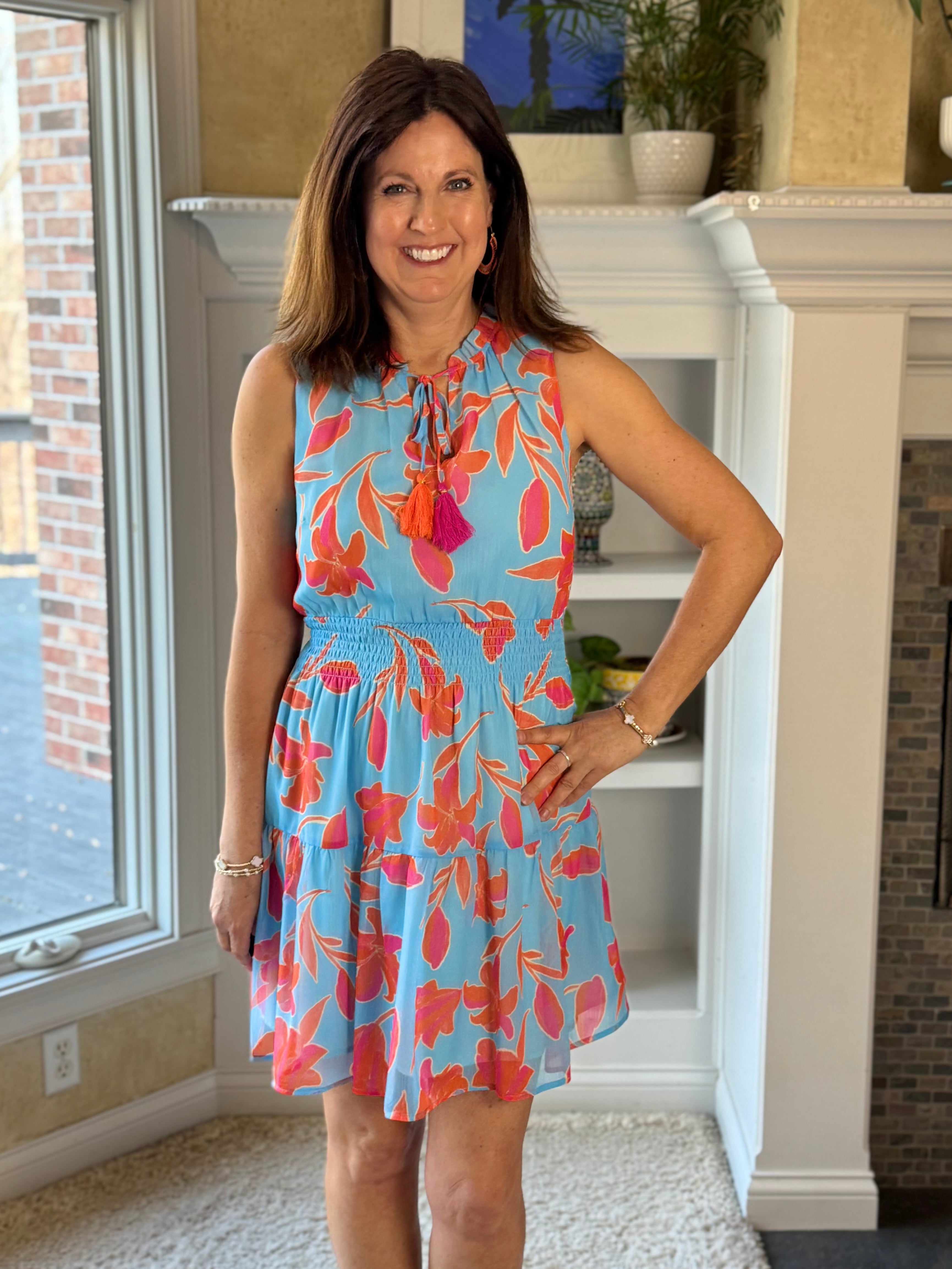 THML Sunset Tassel Dress