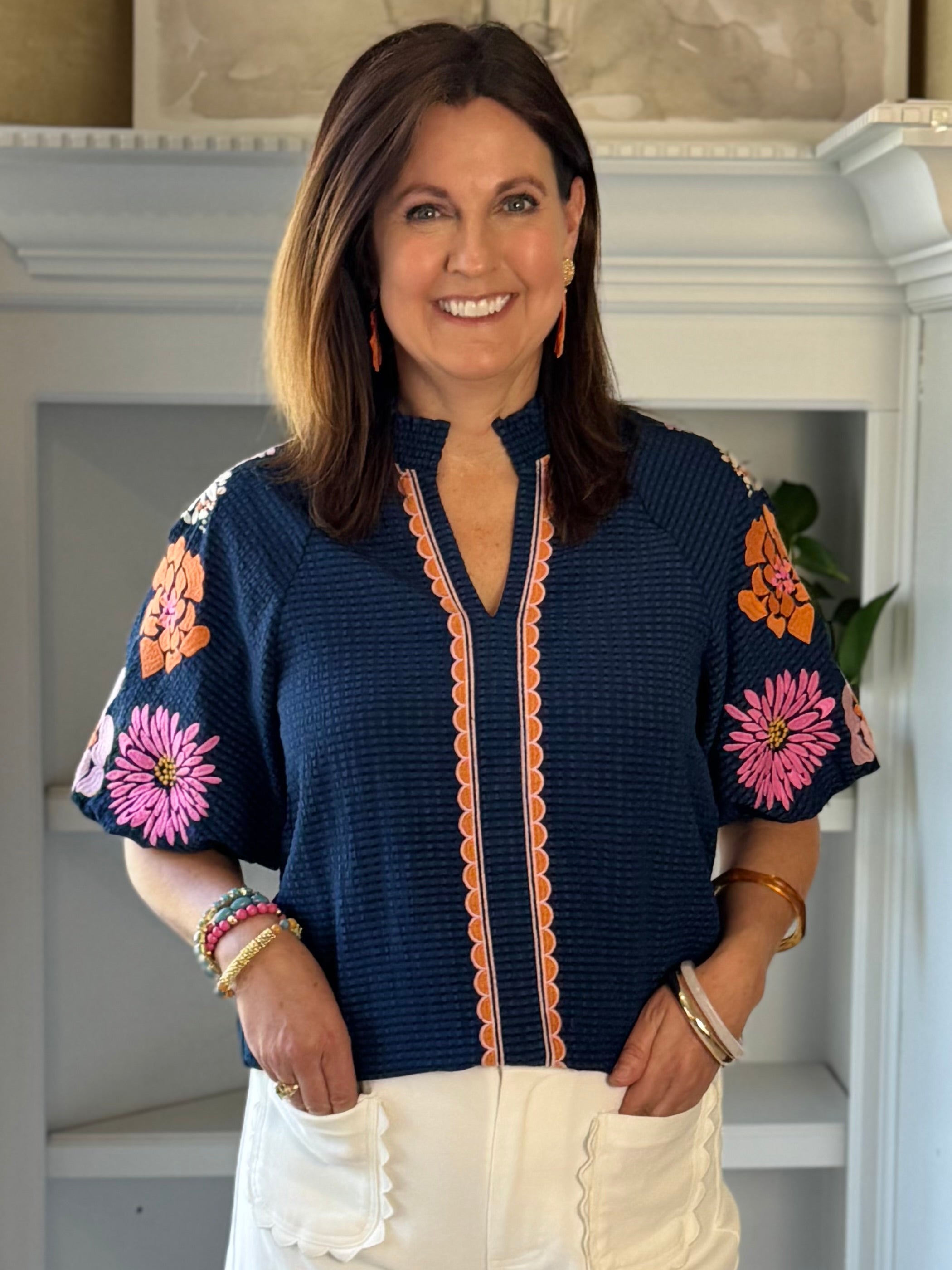 THML Showstopper Embroidered Top