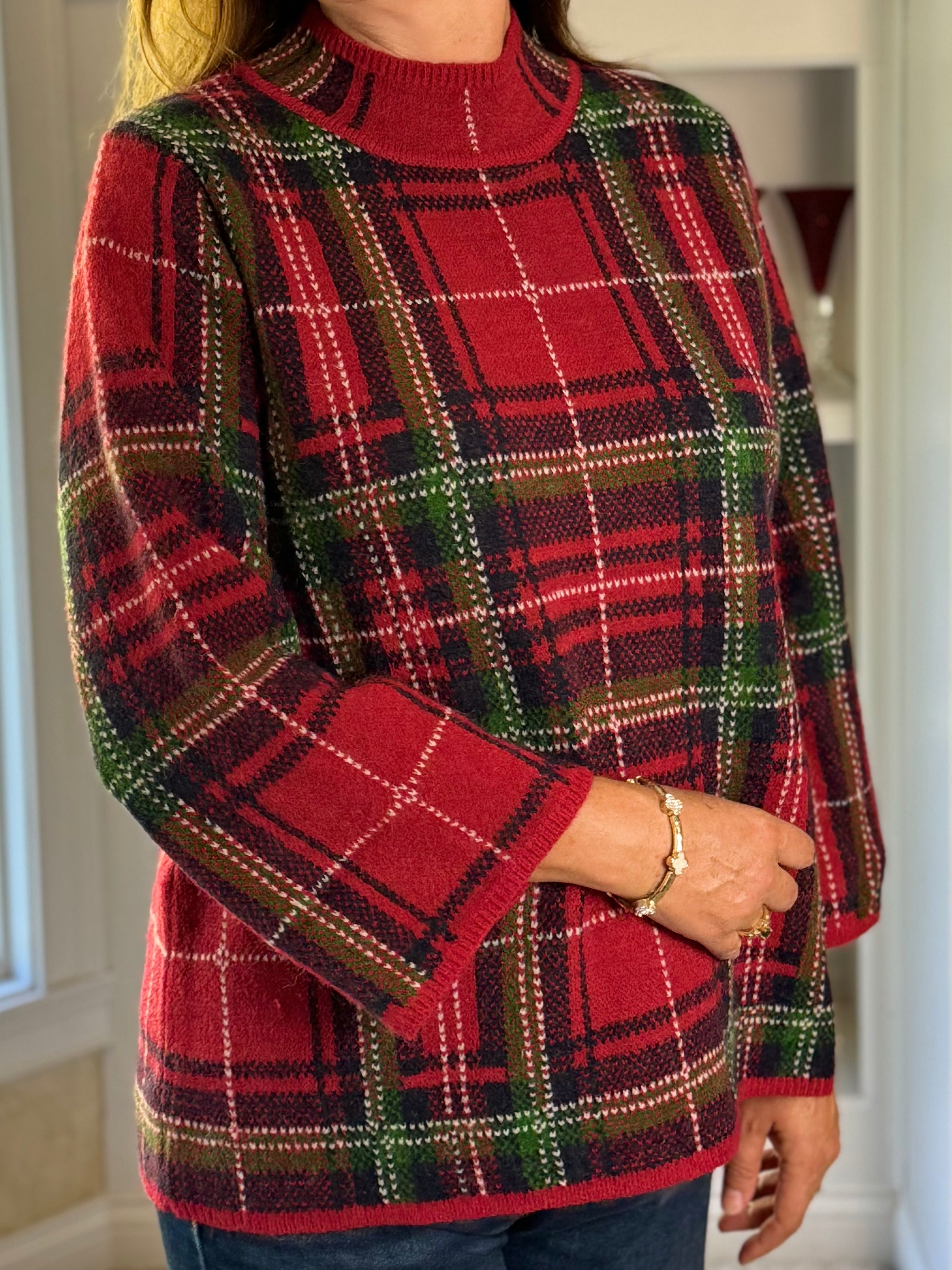 Fireside Plaid Sweater