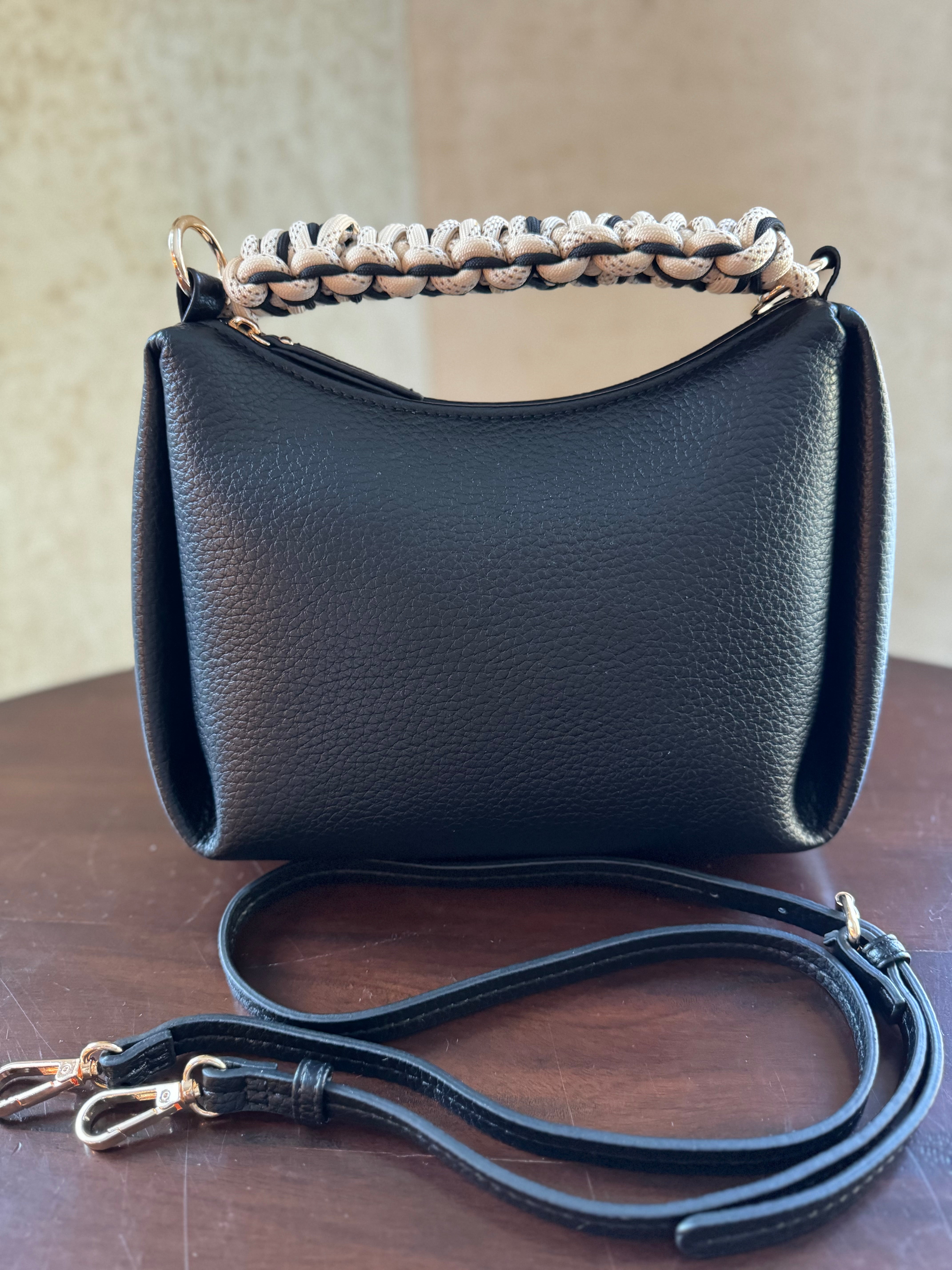 Rope Handle Perfection Handbag - Black