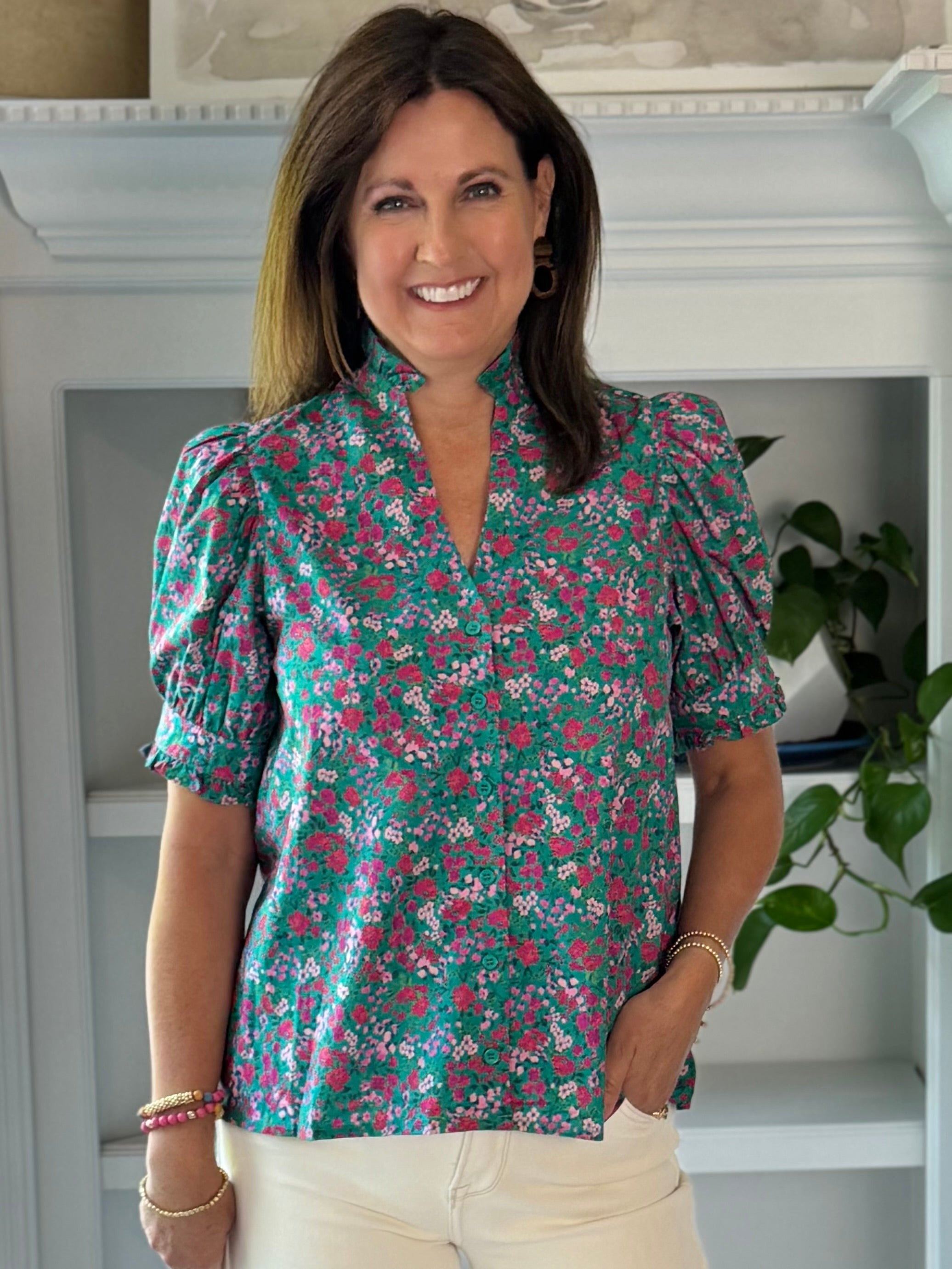 Garden Party Floral Top