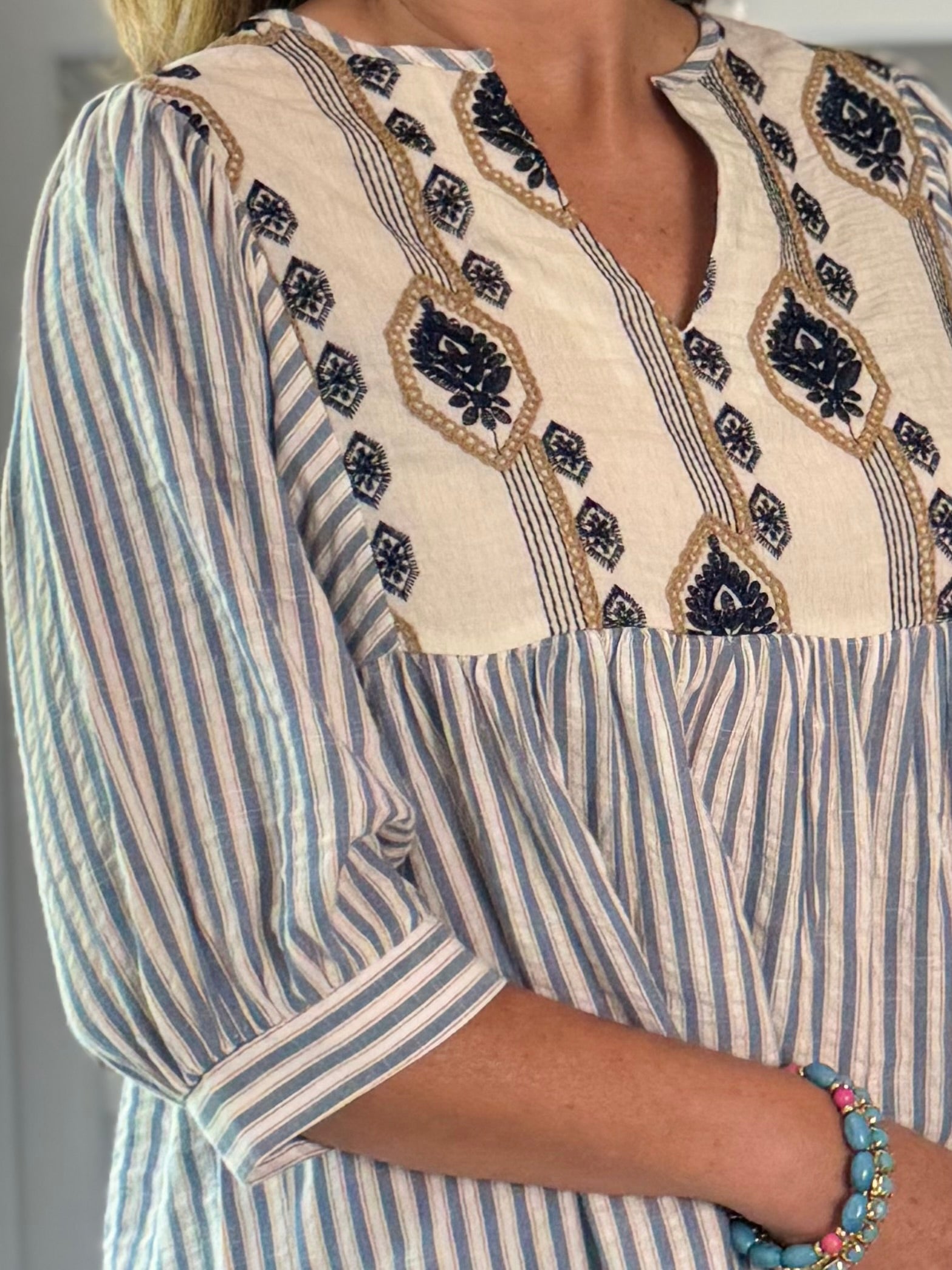 Effortless Artisan Embroidered Top