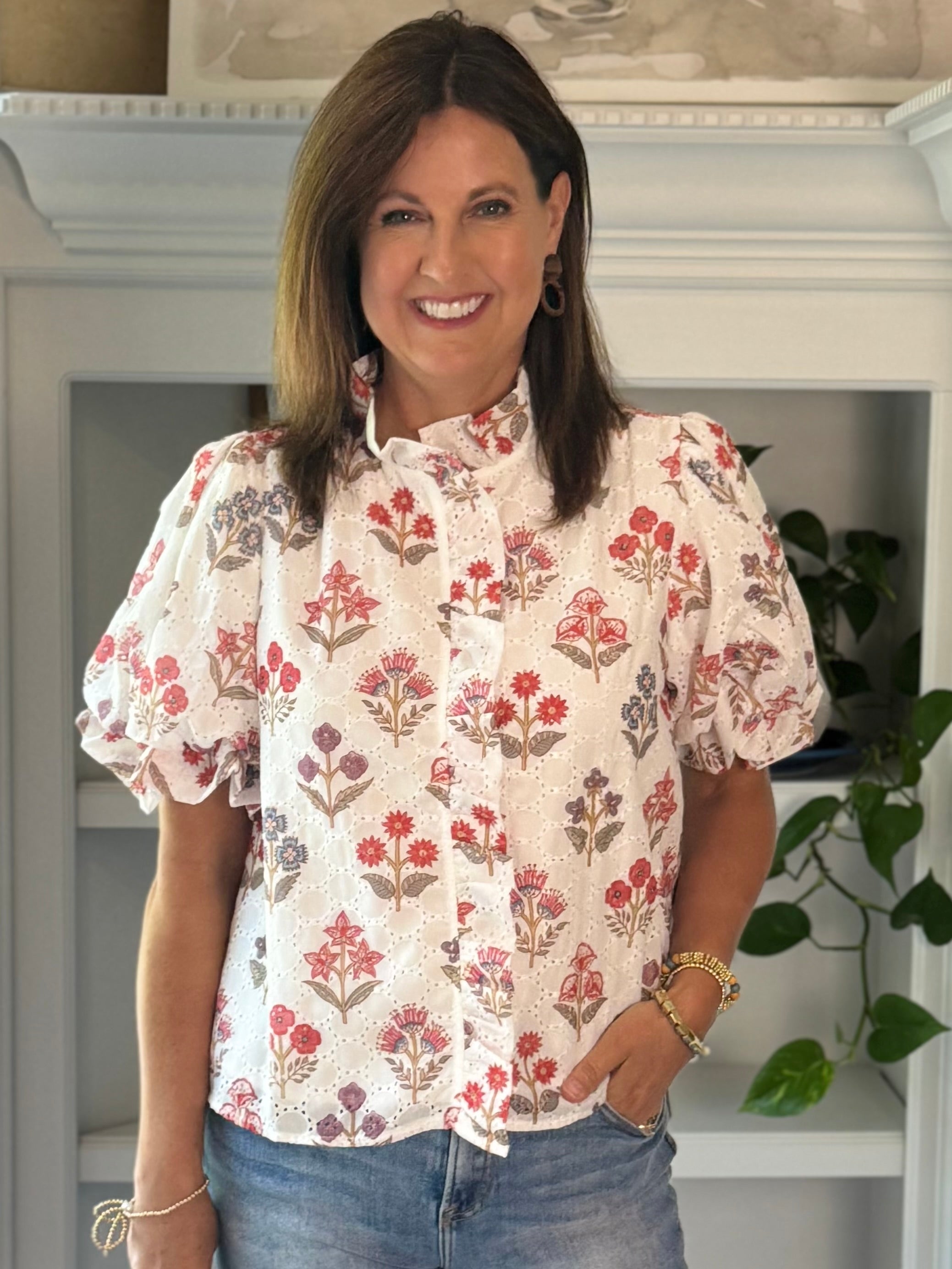 Wildflower Eyelet Top