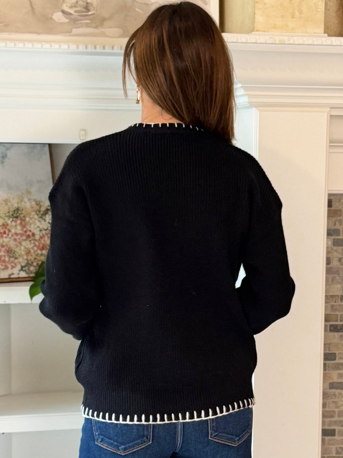 Boo Crew Embroidered Sweater
