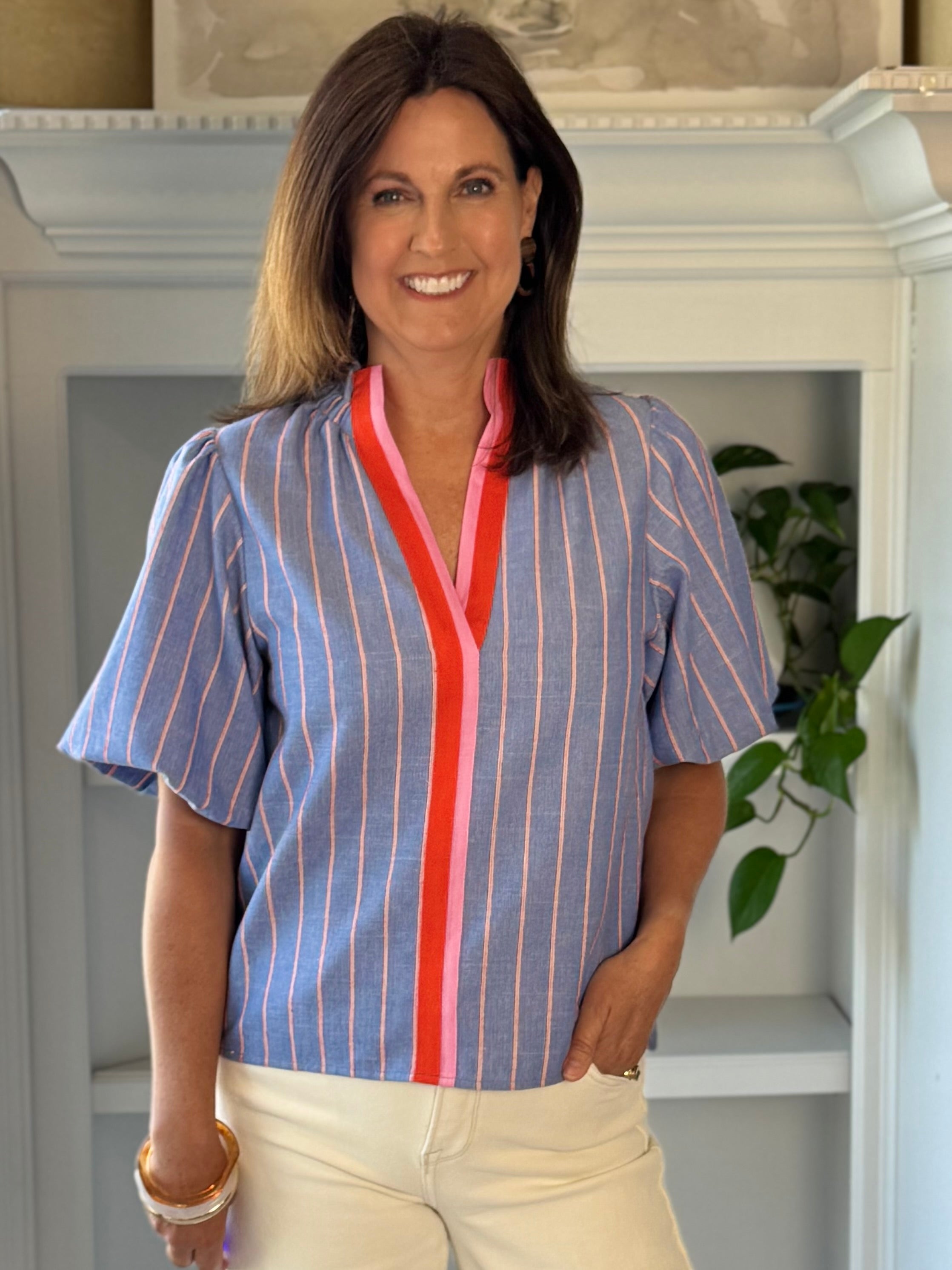 THML Bright Side Striped Top