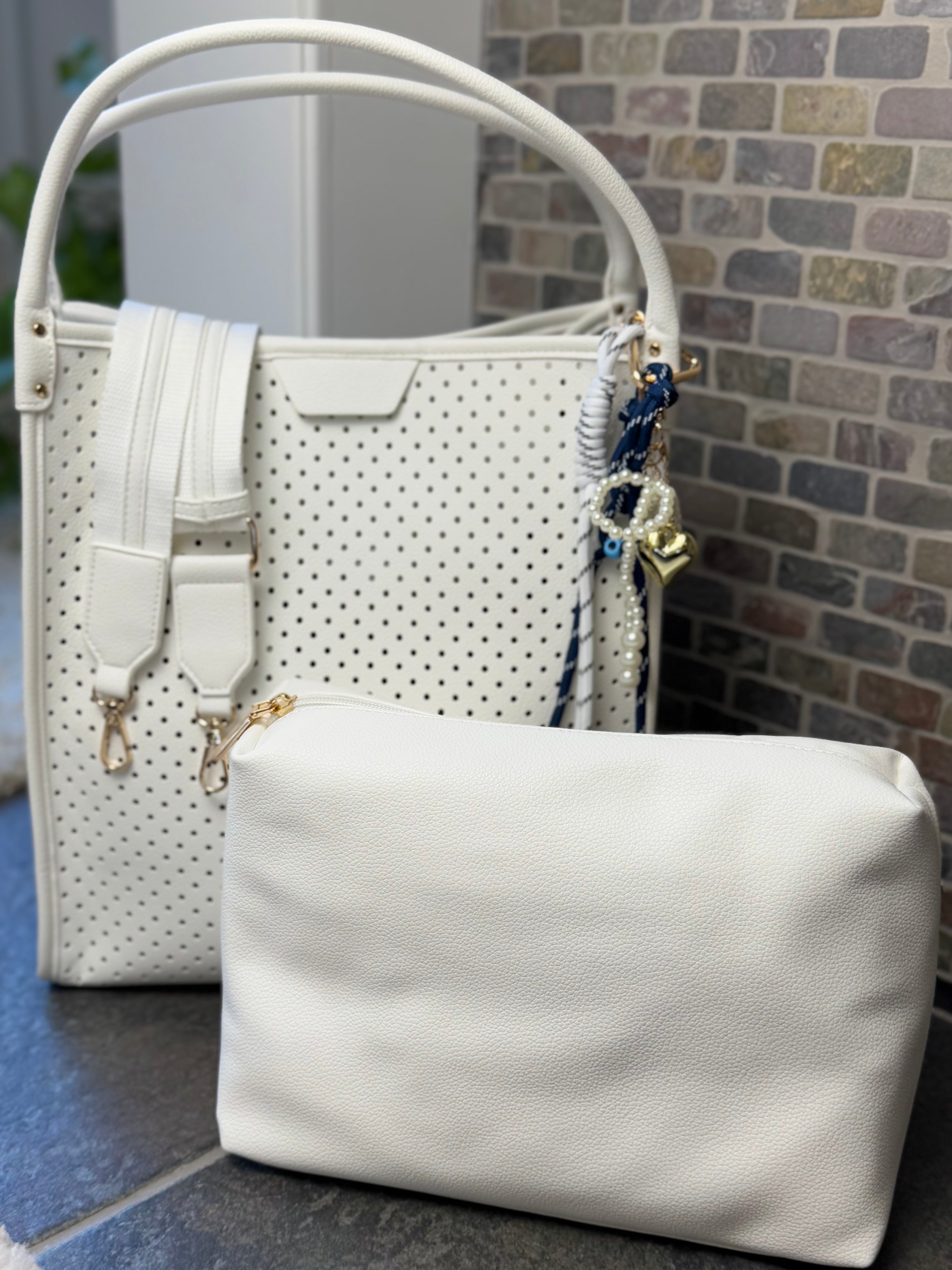 Modern Chic Tote - White