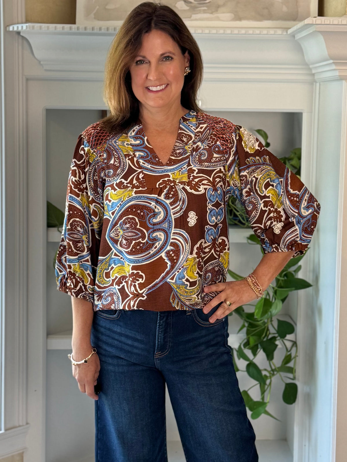 Paisley Please Print Top
