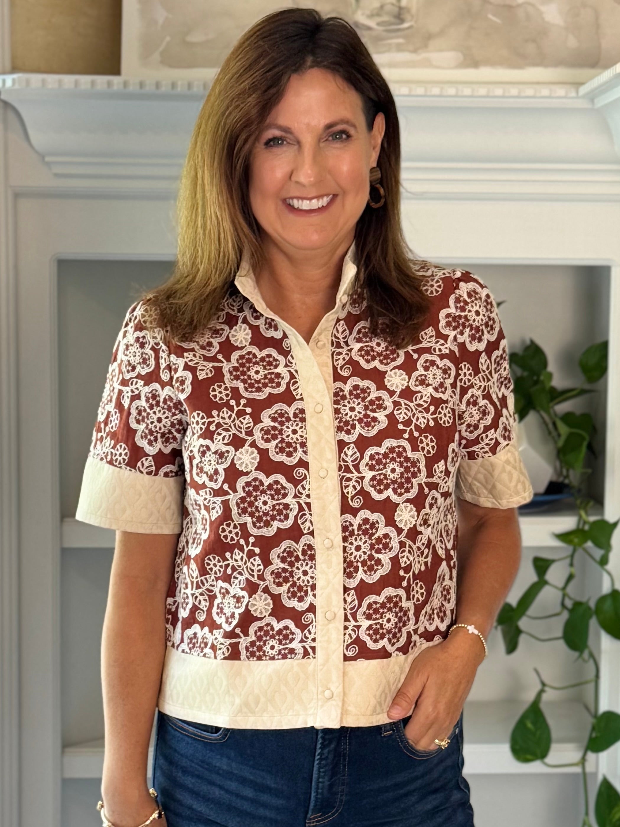Grace in Bloom Embroidered Top