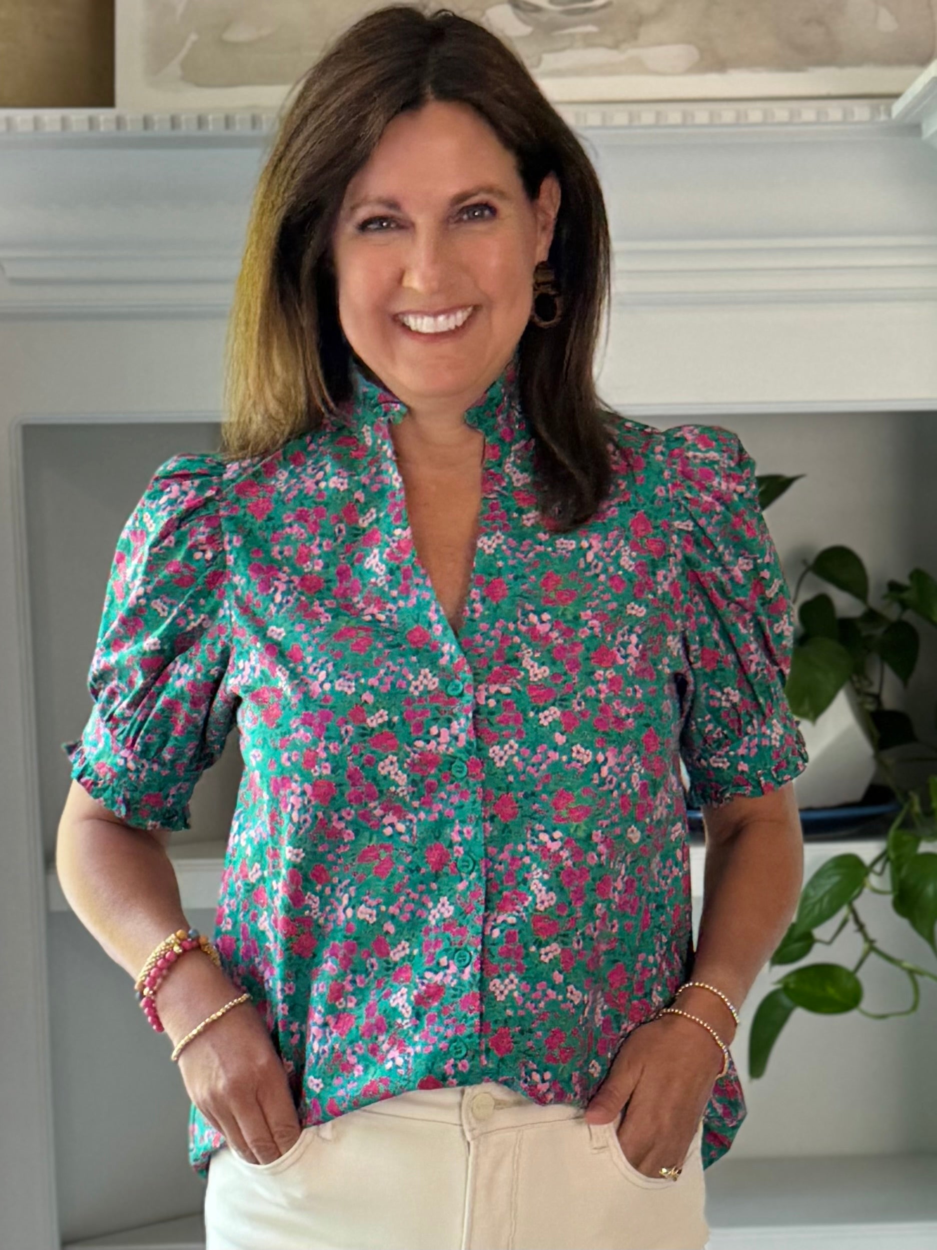 Garden Party Floral Top