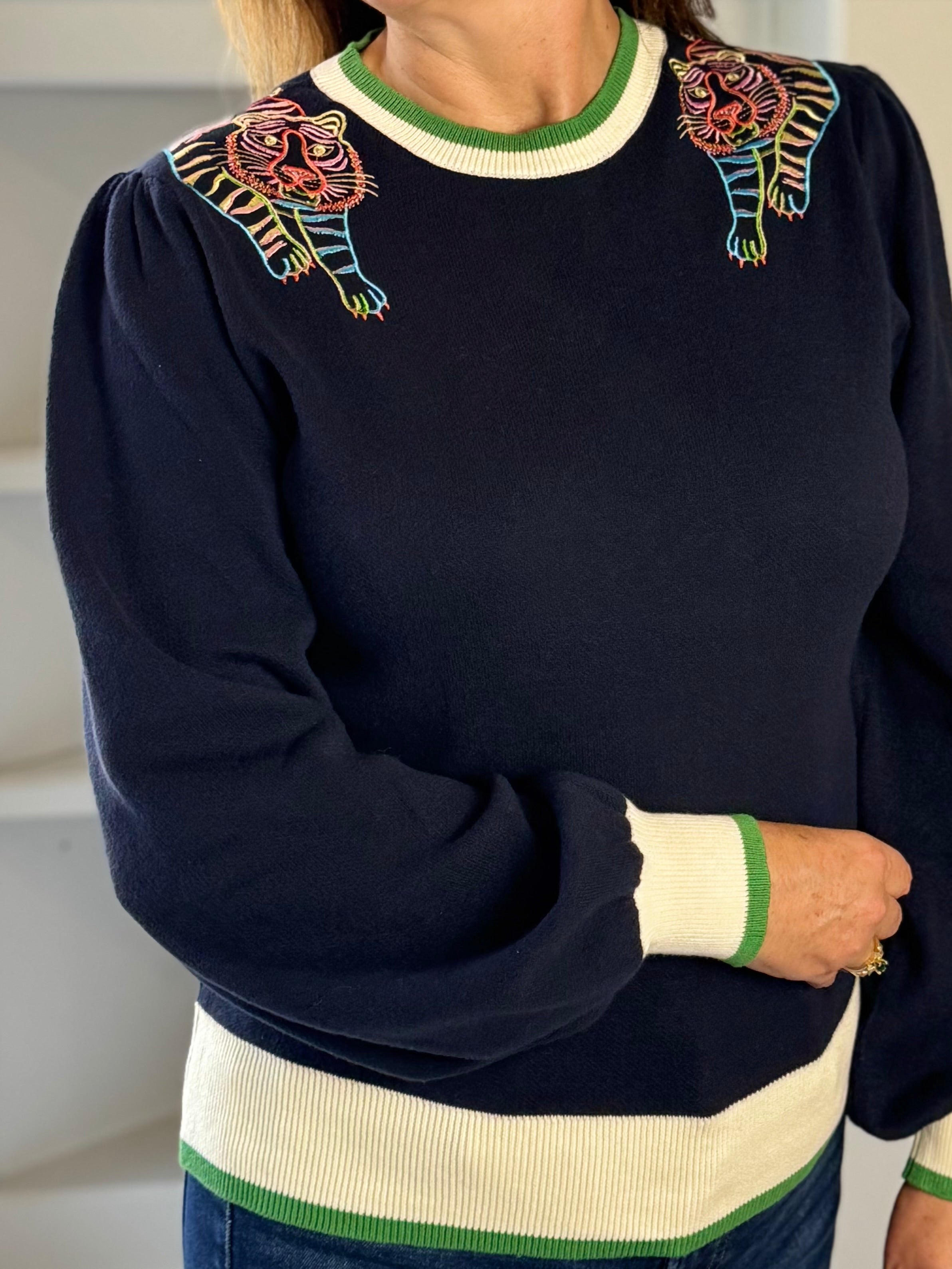 Wild Streak Embroidered Sweater