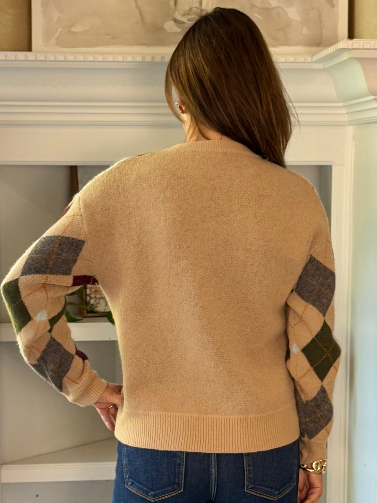 Diamond Days Argyle Sweater
