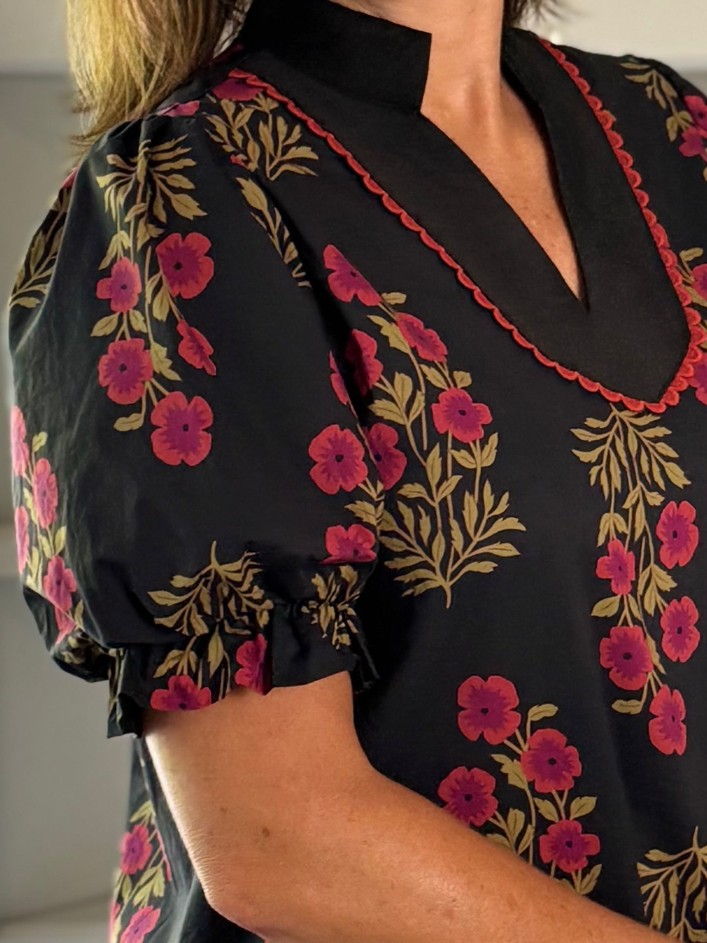 Painted Petal Floral Top
