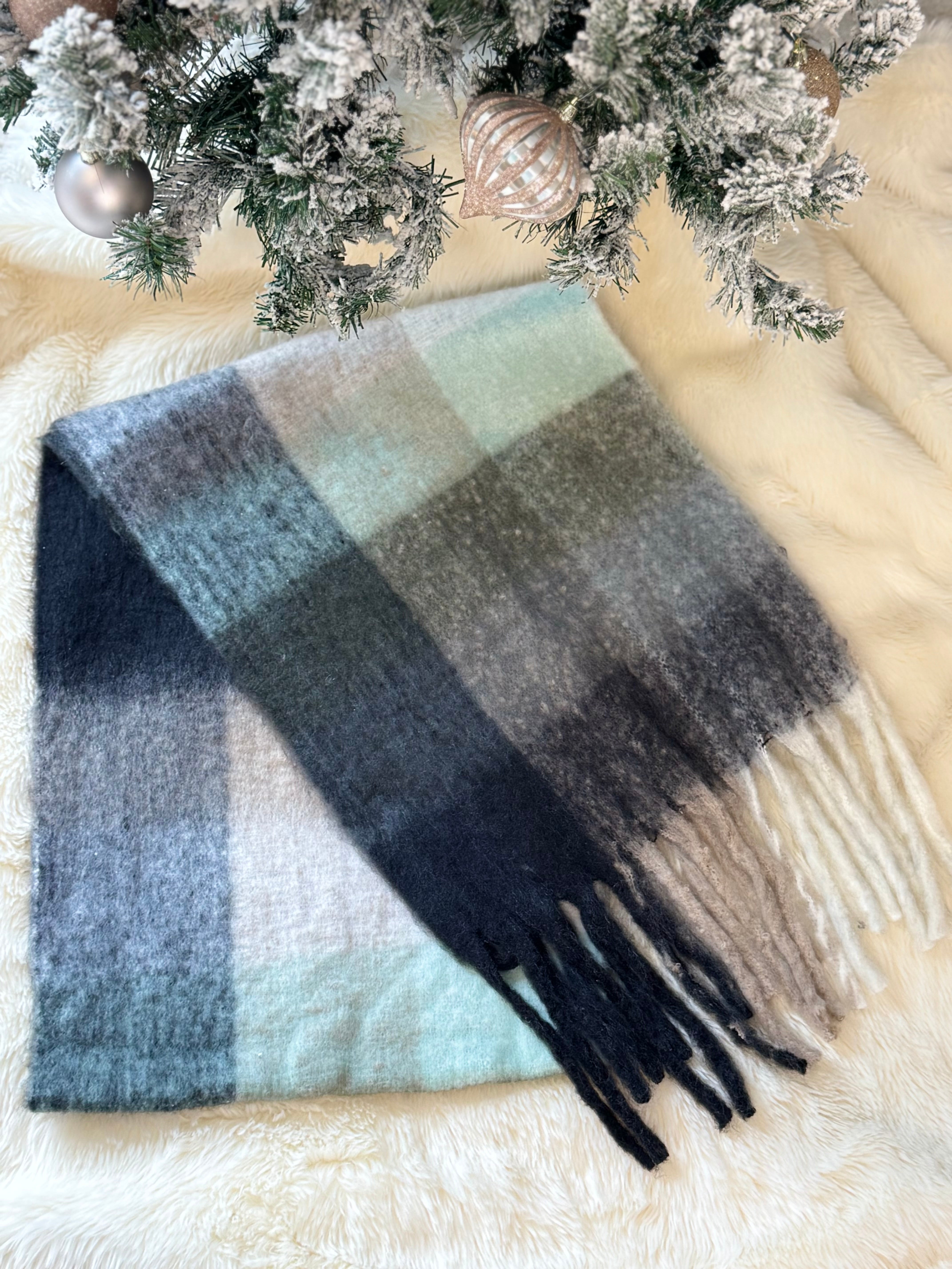 Cozy Blanket Scarf - Light Blue