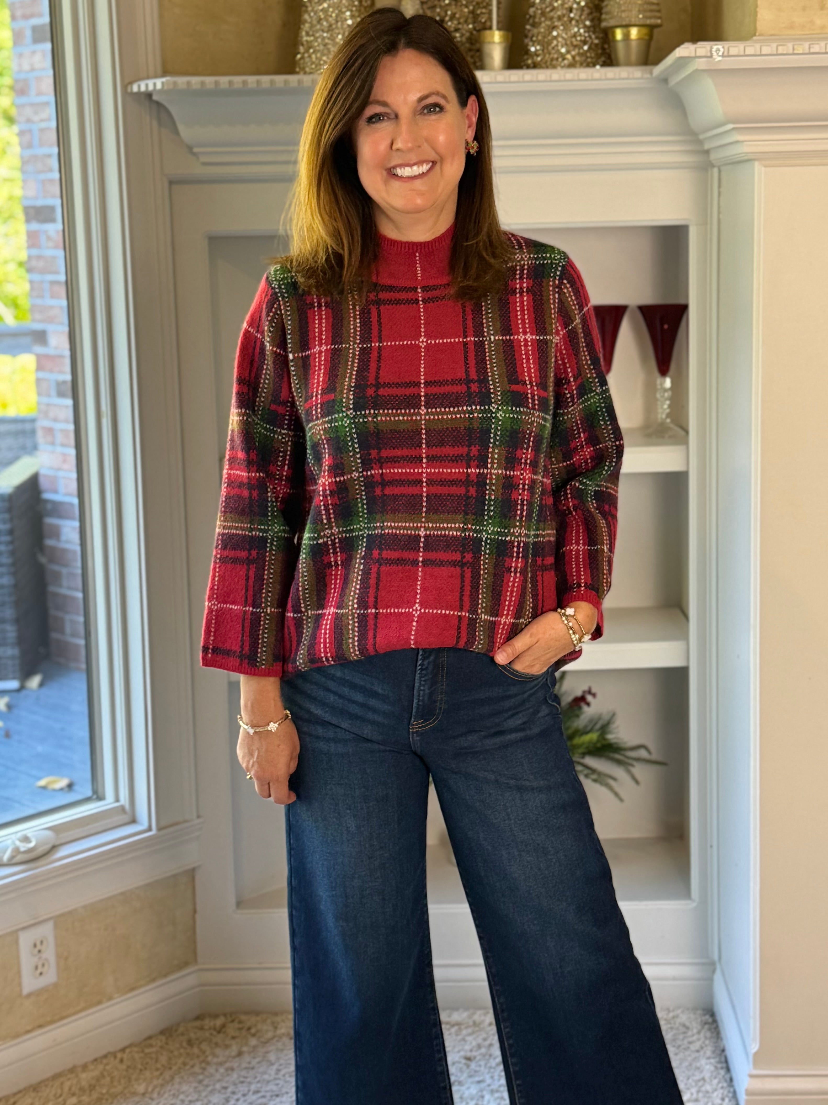 Fireside Plaid Sweater