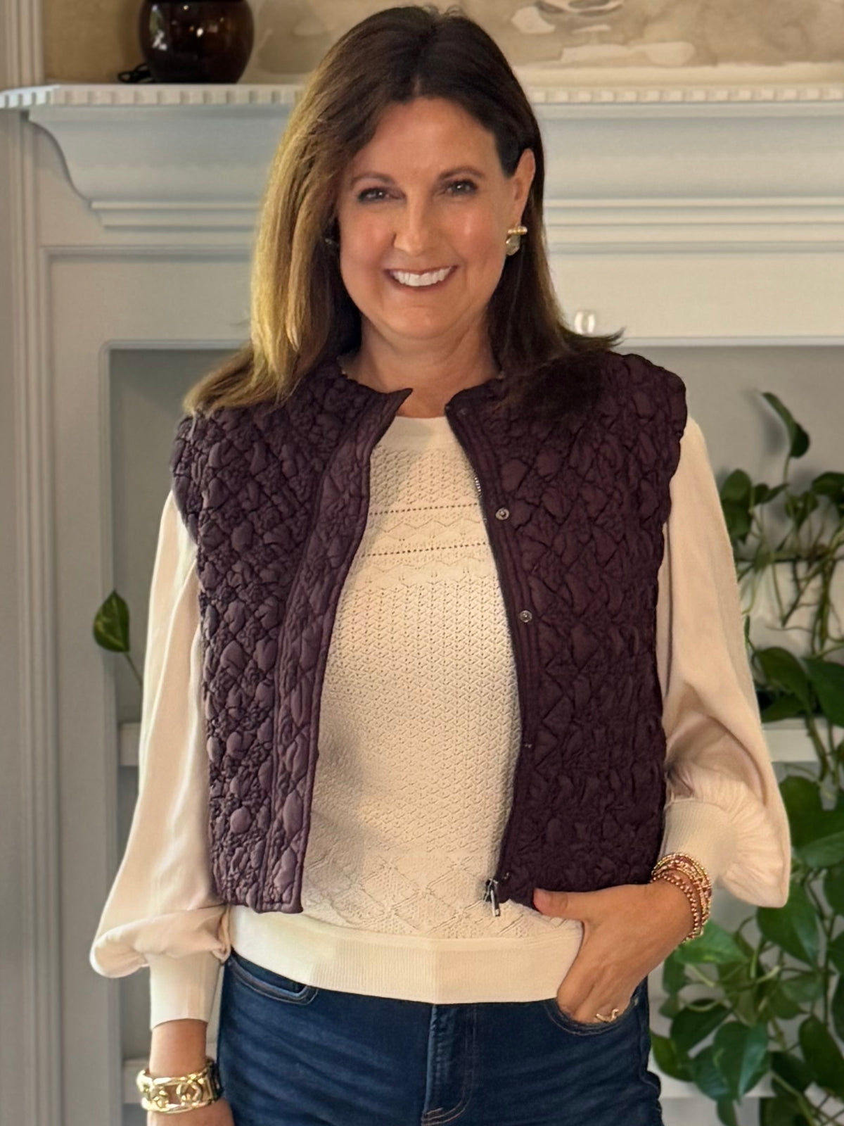 Current Air Luxe Layer Quilted Puffer Vest