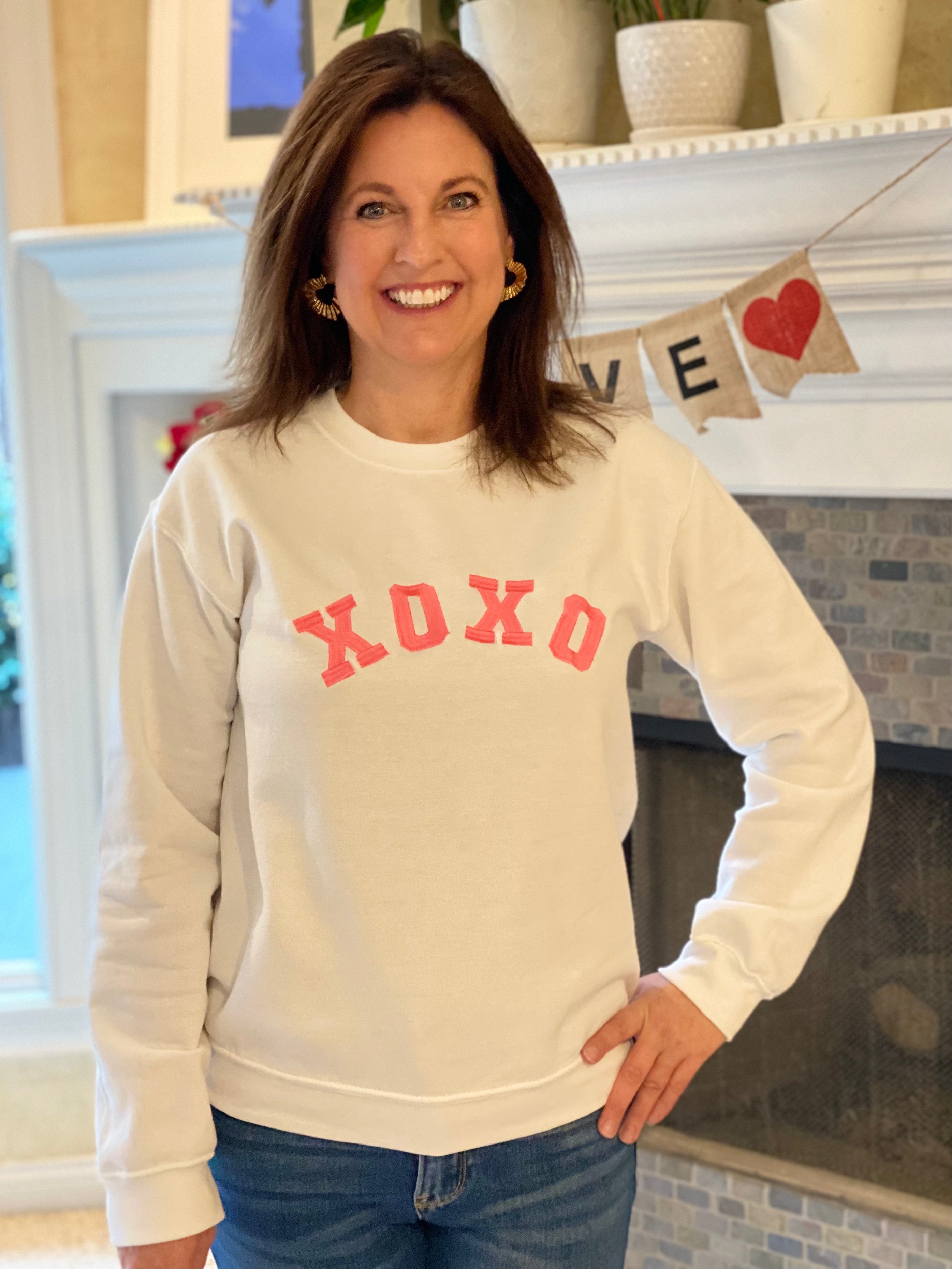 XOXO Embroidered Sweatshirt