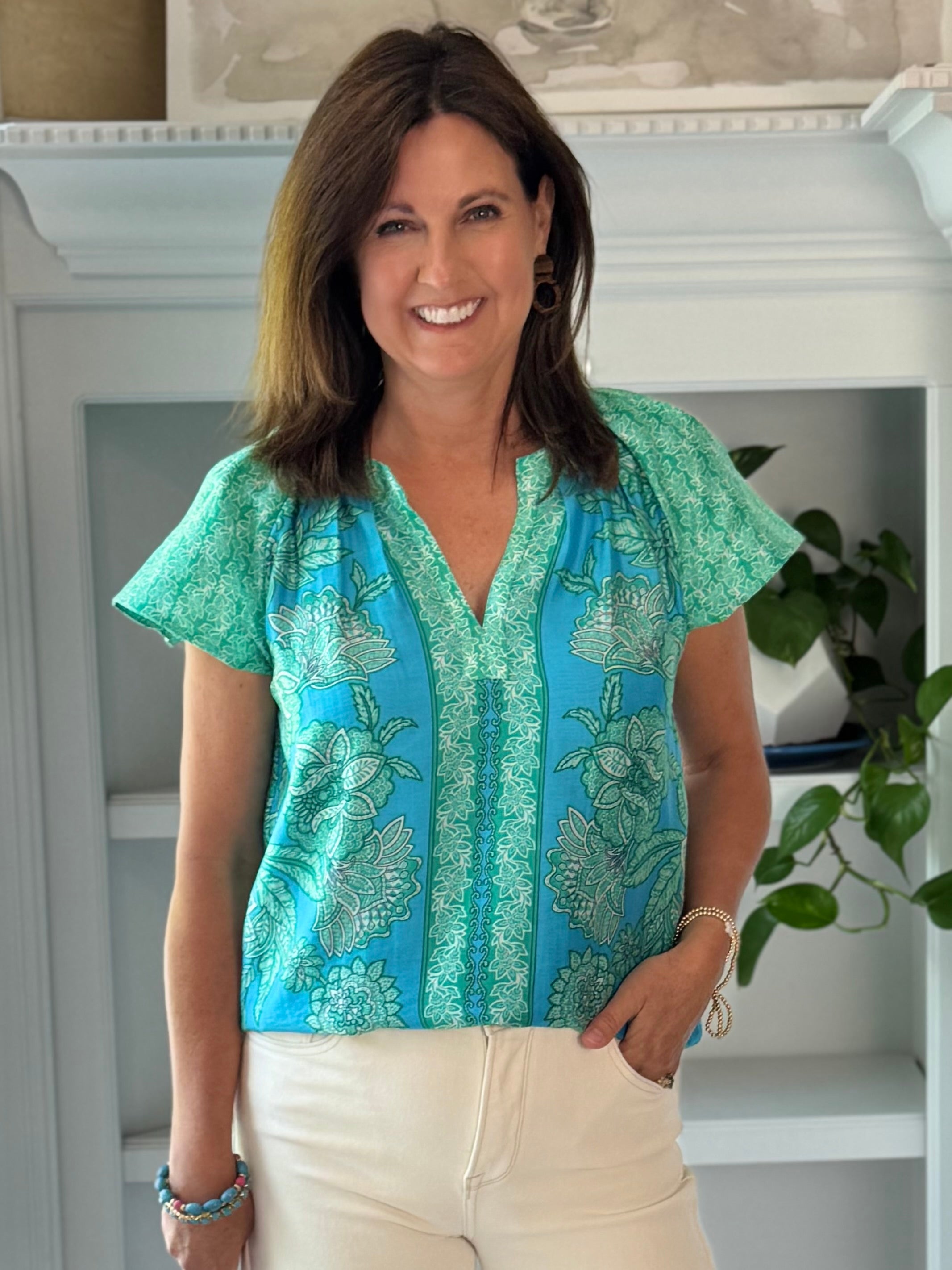 Current Air Blue Lagoon Blouse