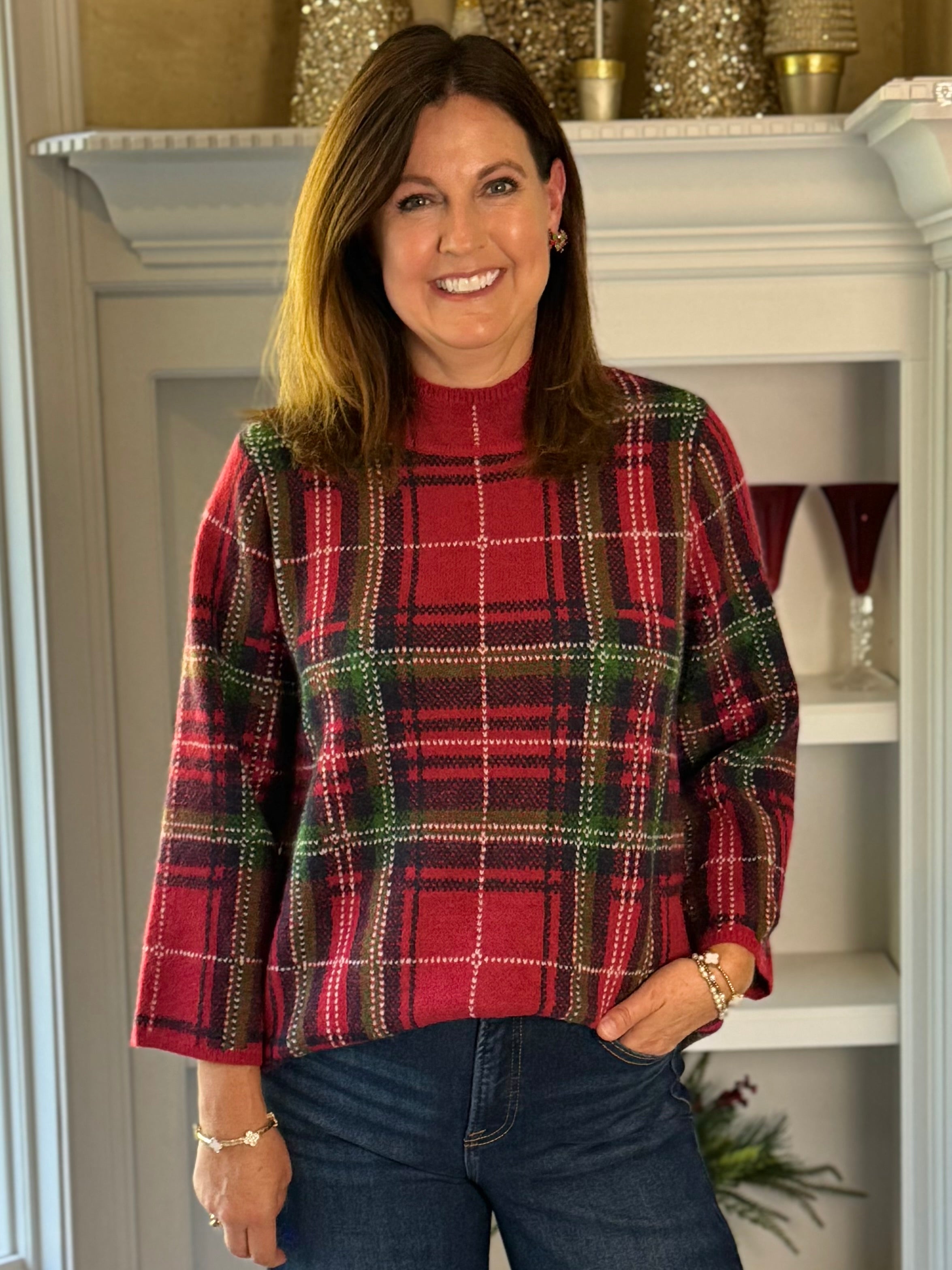 Fireside Plaid Sweater