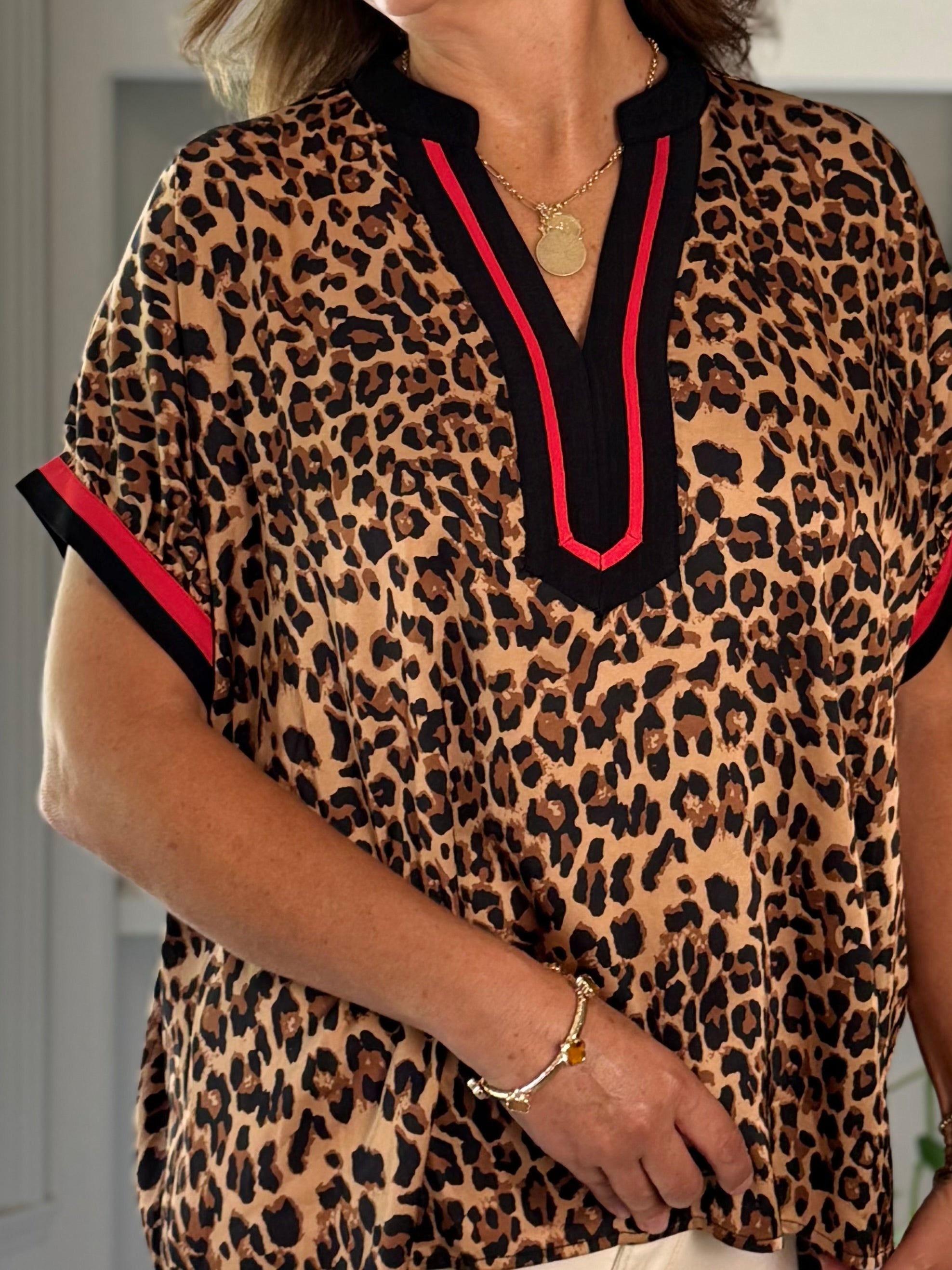 Wild Side Contrast Top