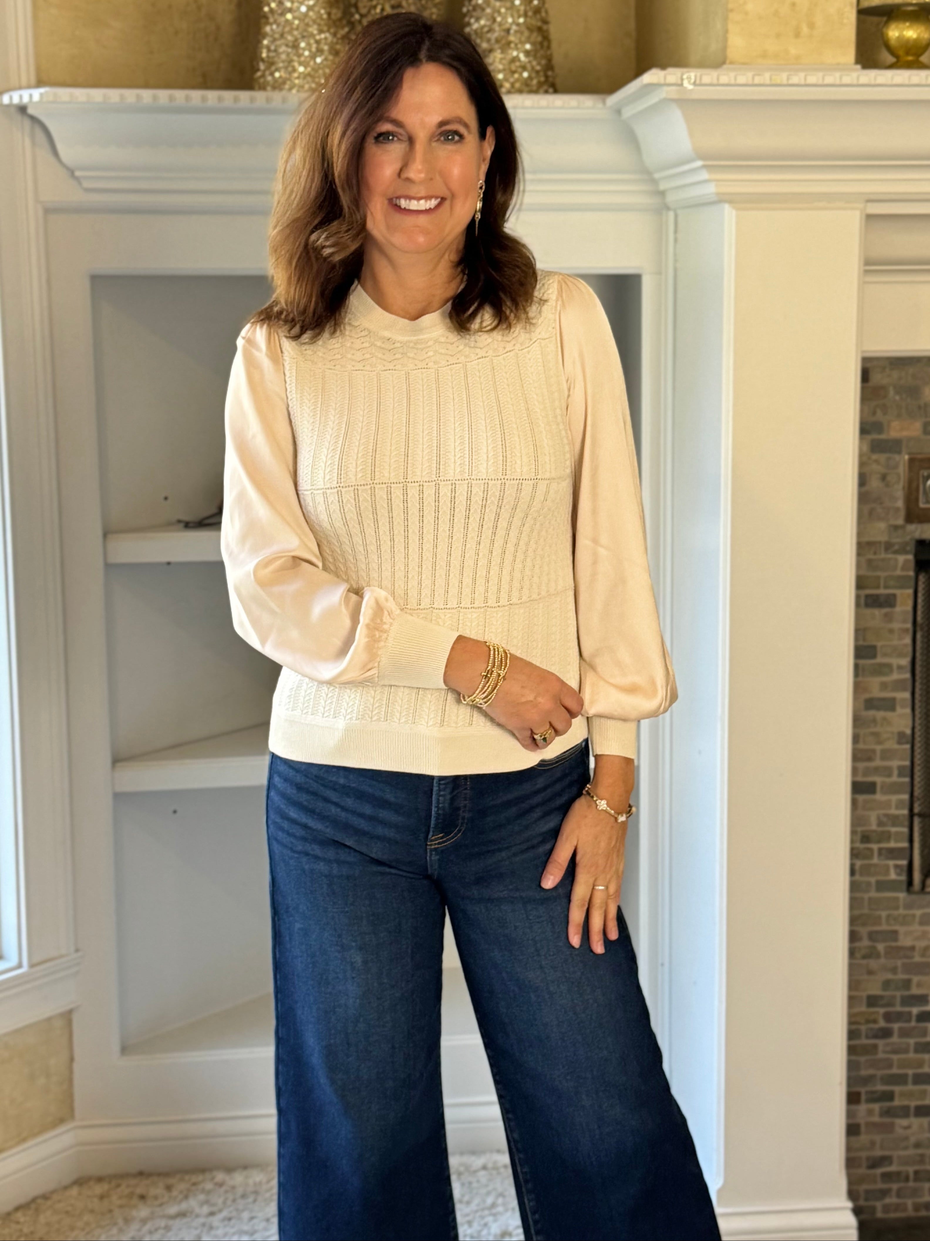 Current Air Elevated Detail Sweater