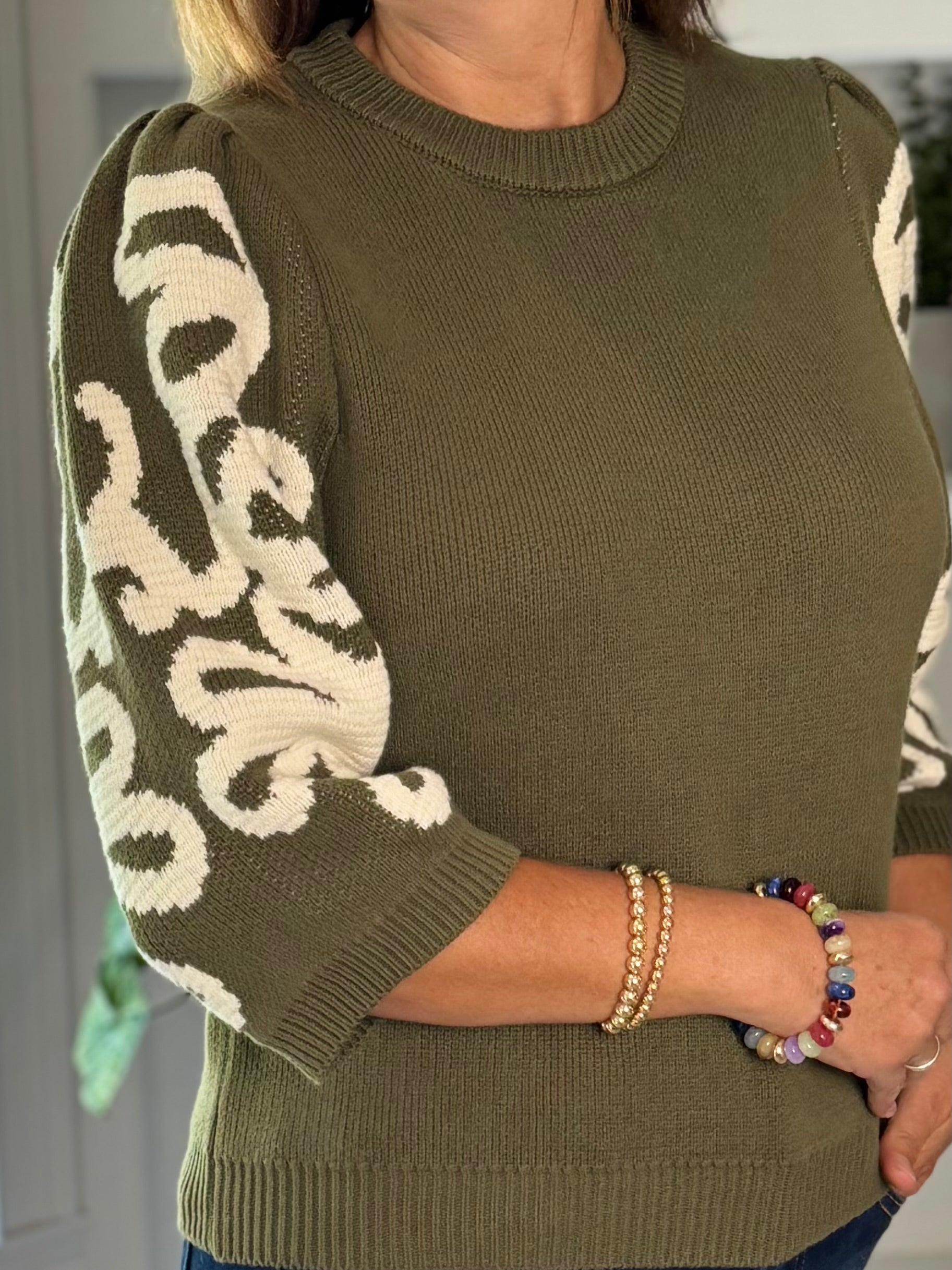 THML Olive Grace Sweater