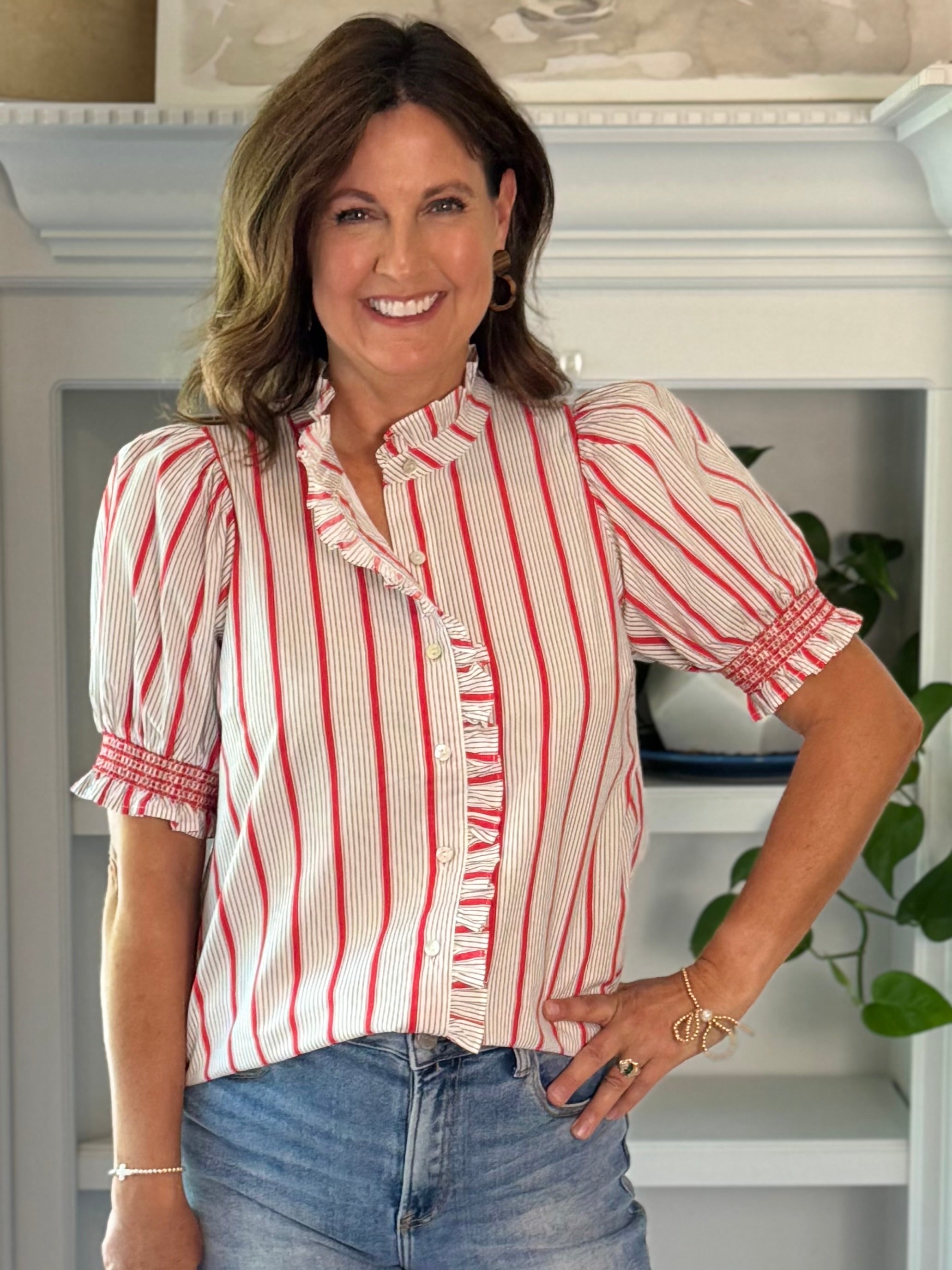 Striped Story Top