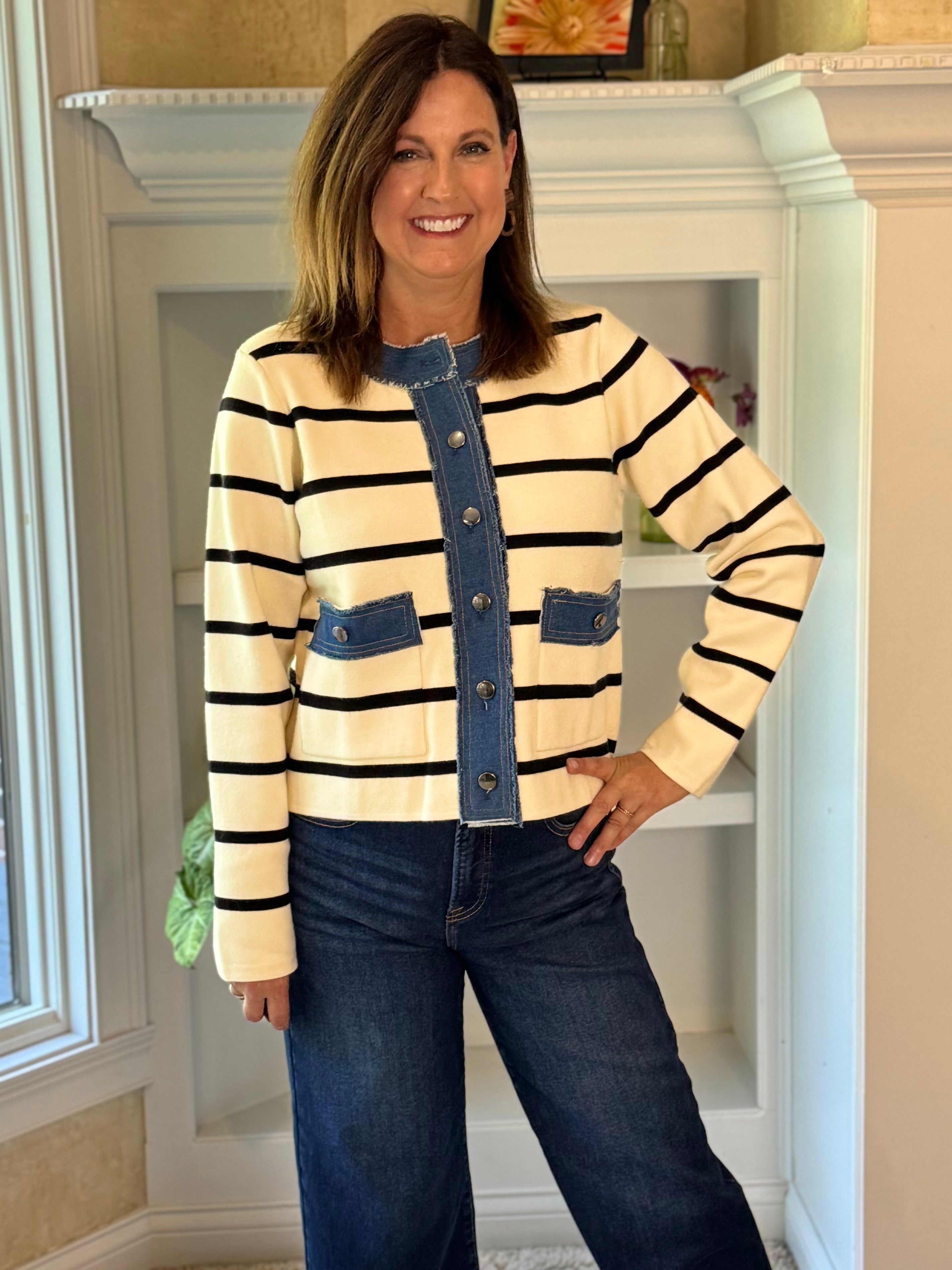 Striped in Style Cardigan