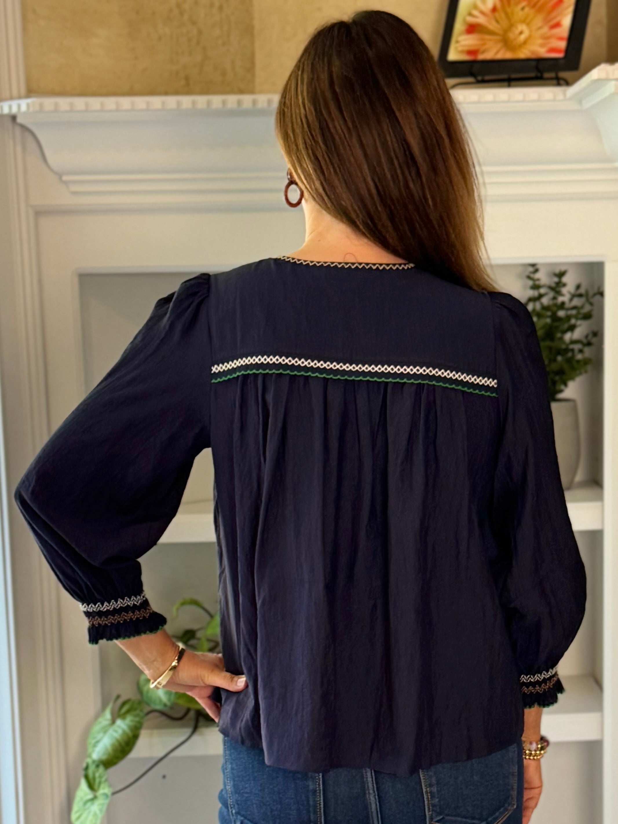 Current Air Stitched Elegance Blouse