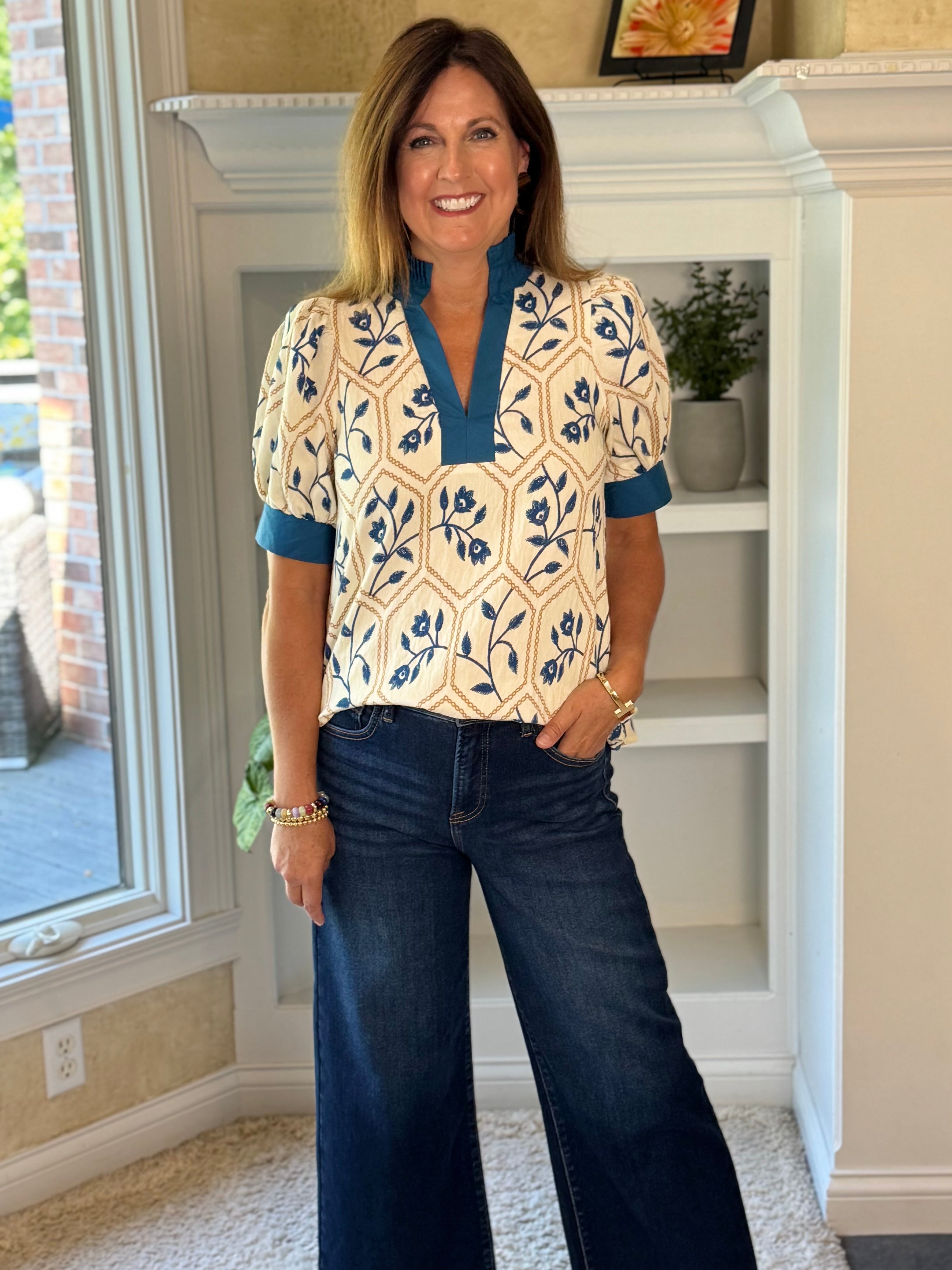 Teal Haven Blouse