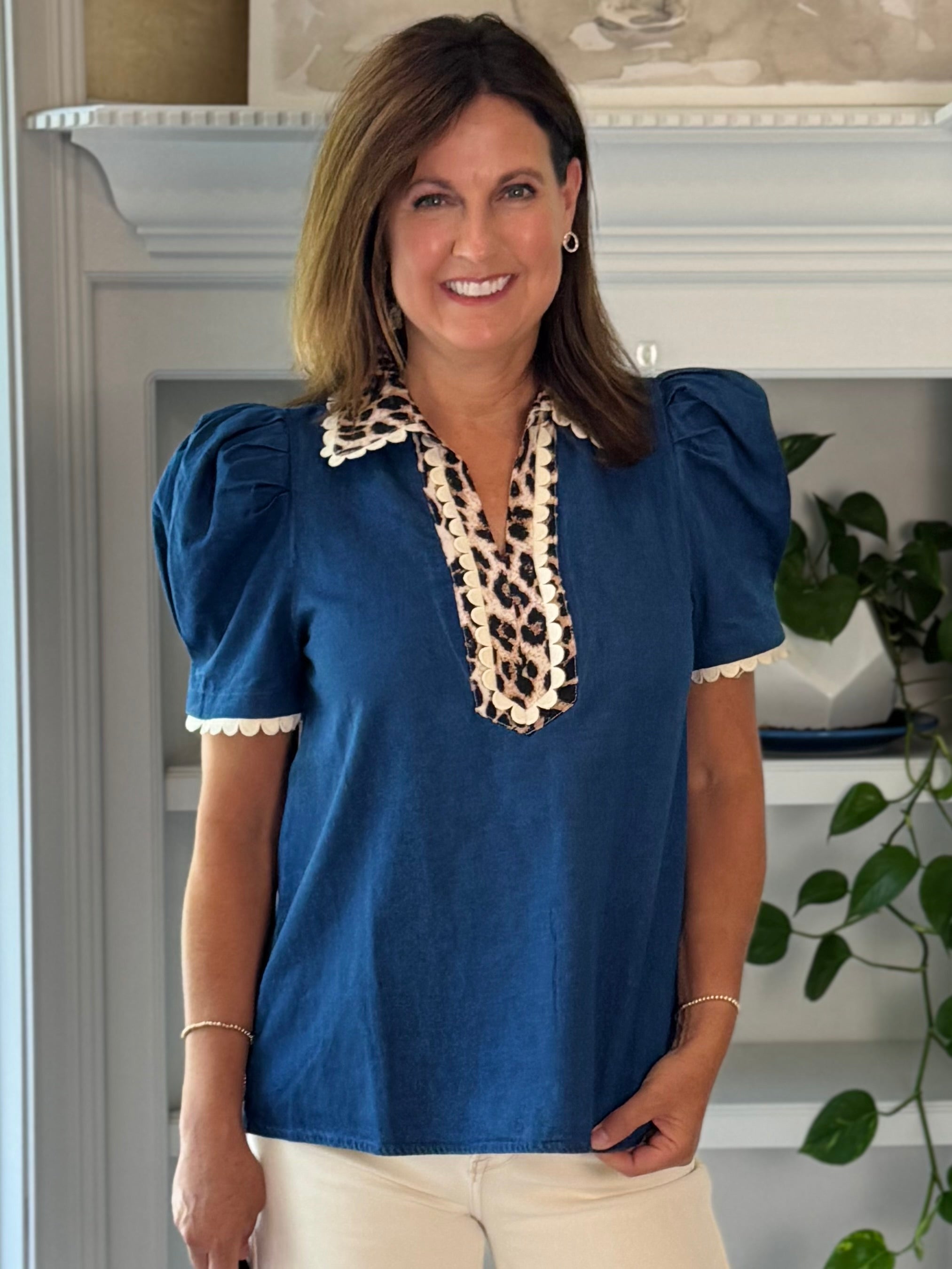 Wild at Heart Denim Top