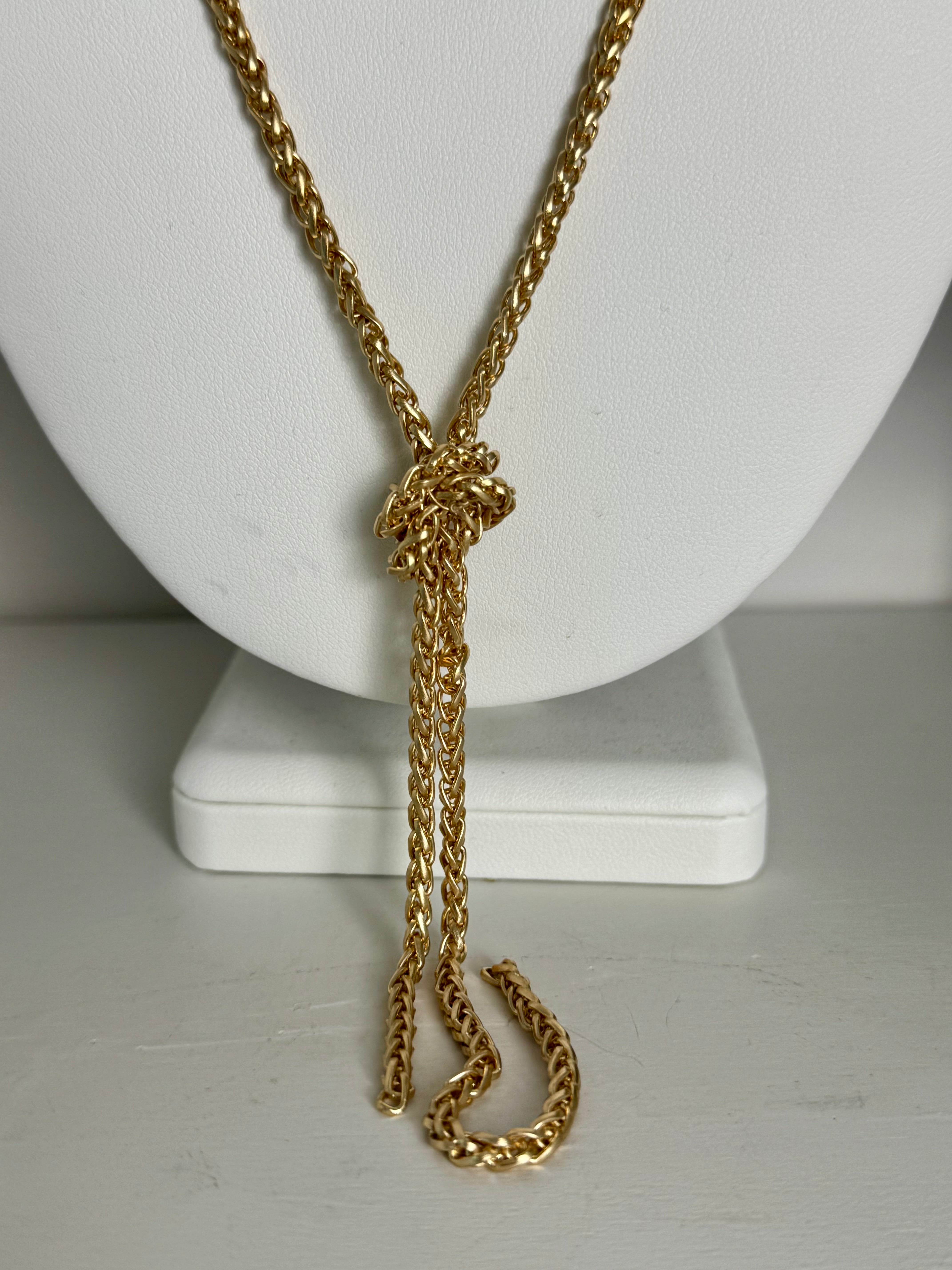 Cascades Long Rope Chain Necklace