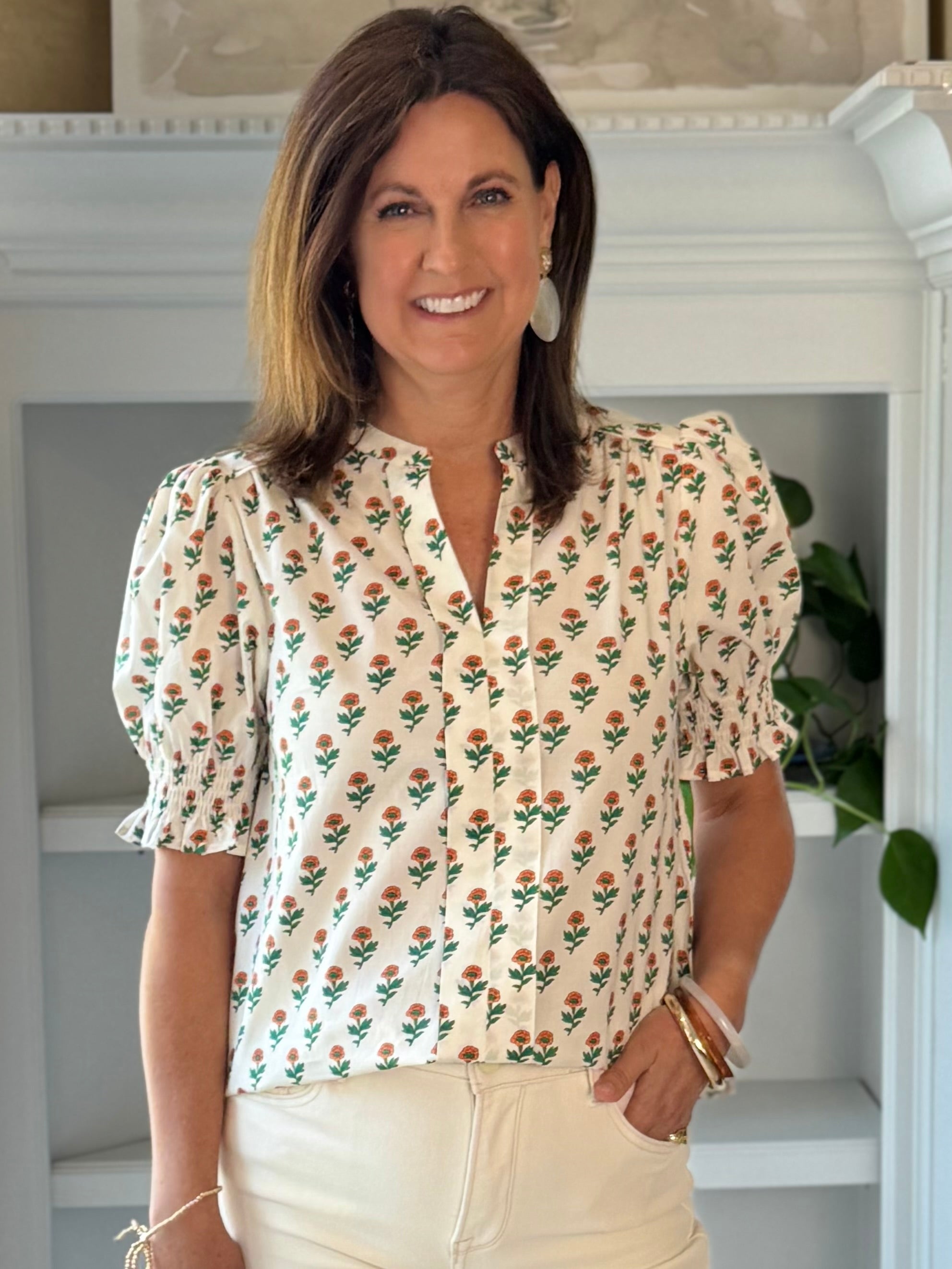 Signature Floral Detail Top
