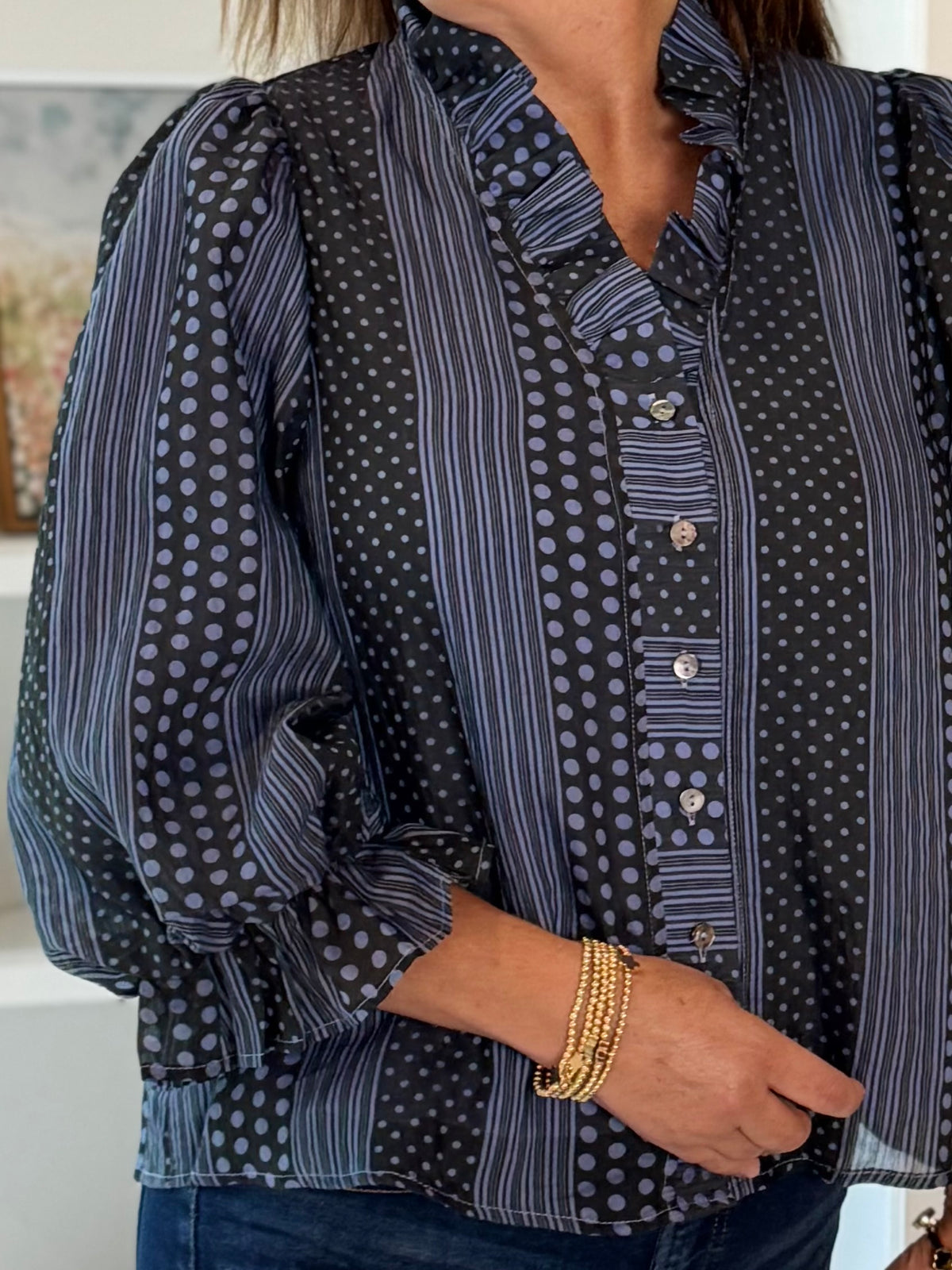 Different By Design Print Blouse