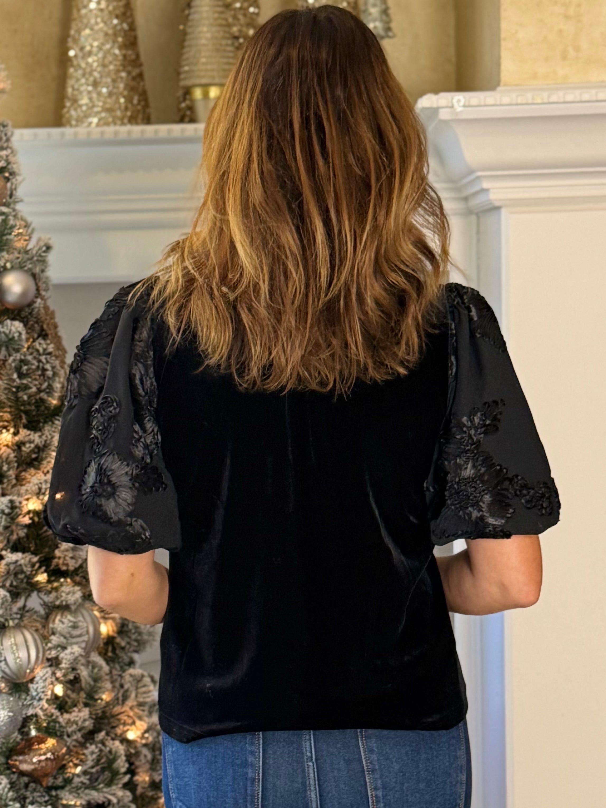 THML Velvet Elegance Top