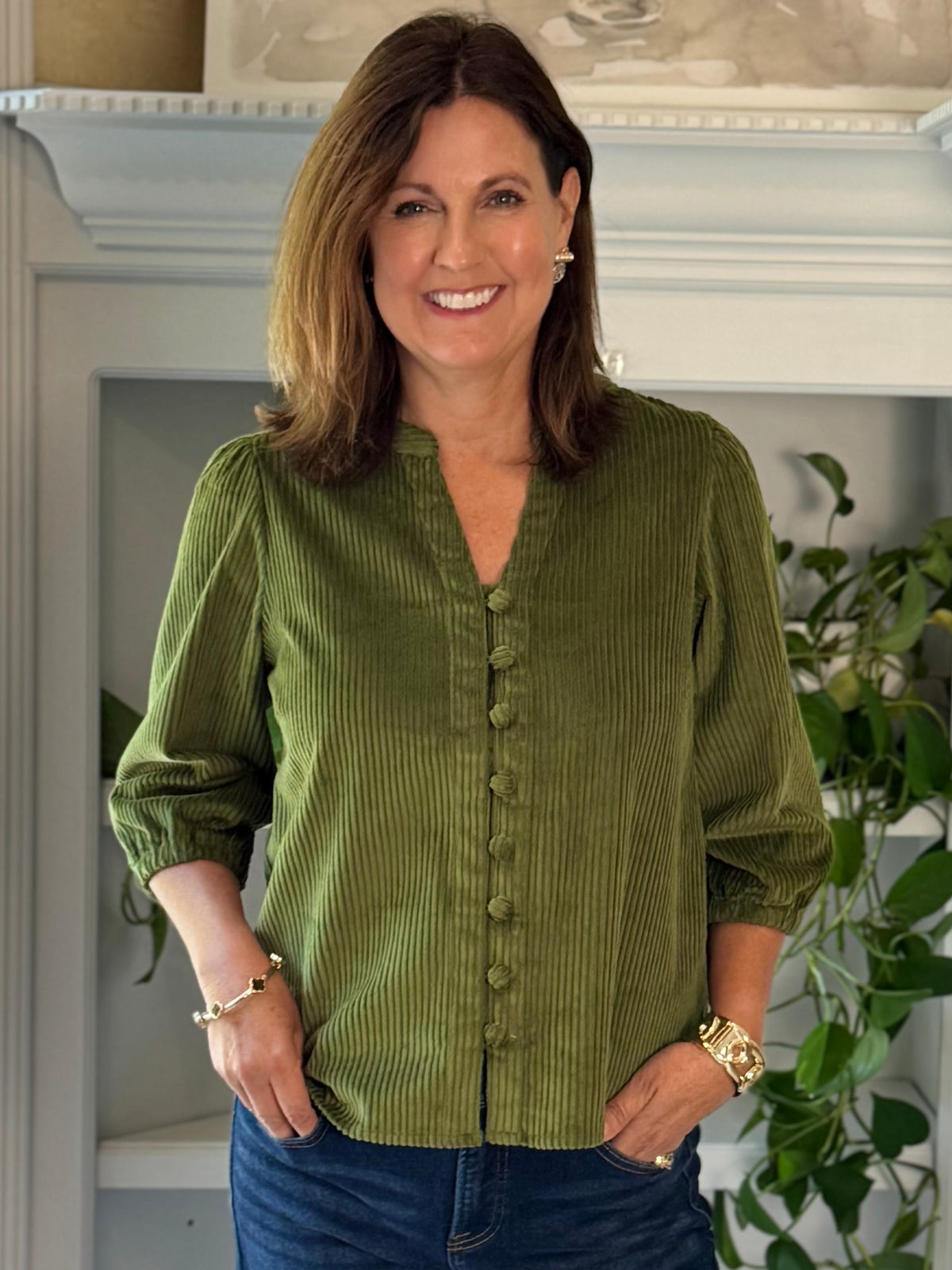 All About Olive Corduroy Top