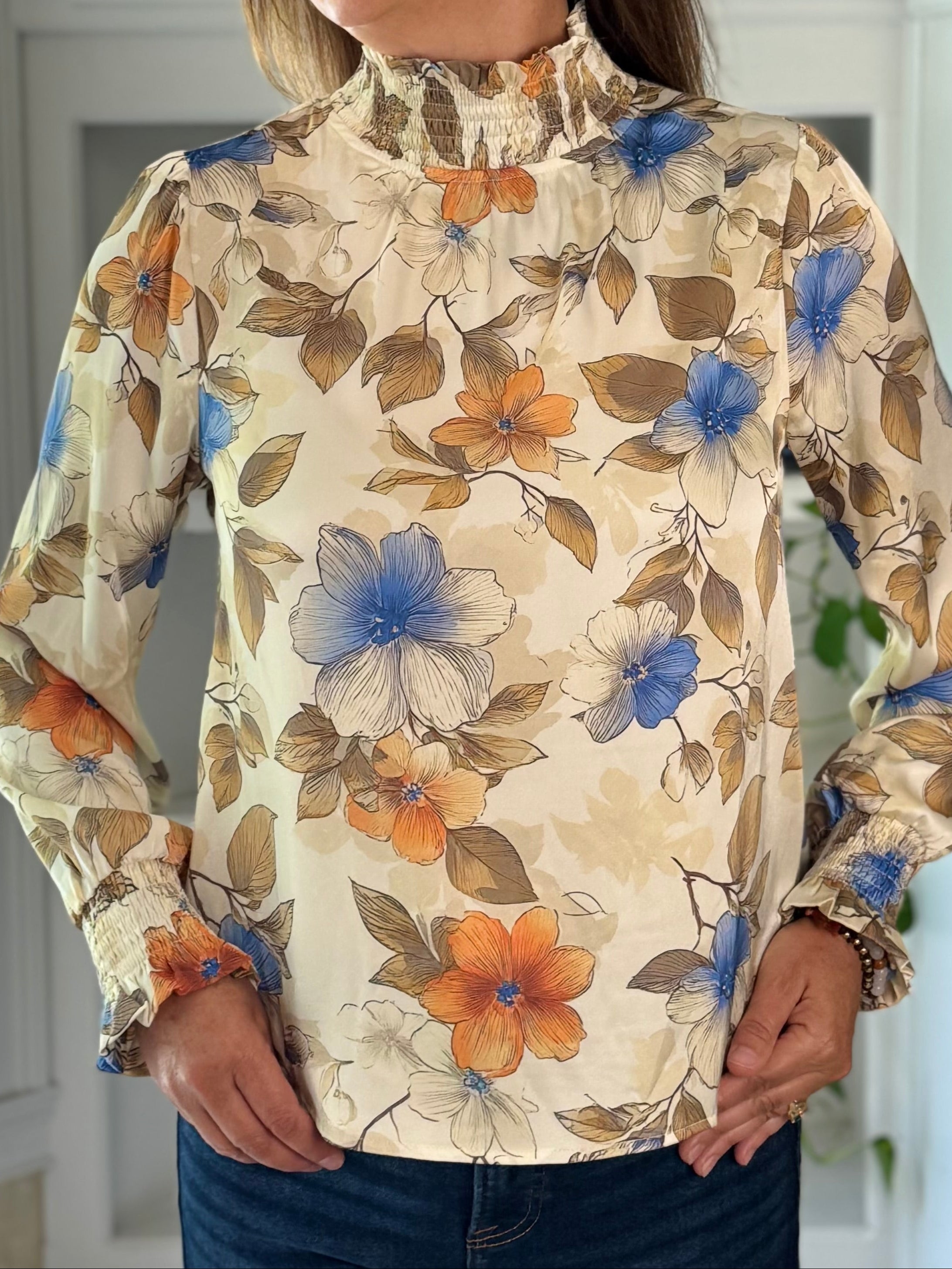 English Garden Floral Blouse