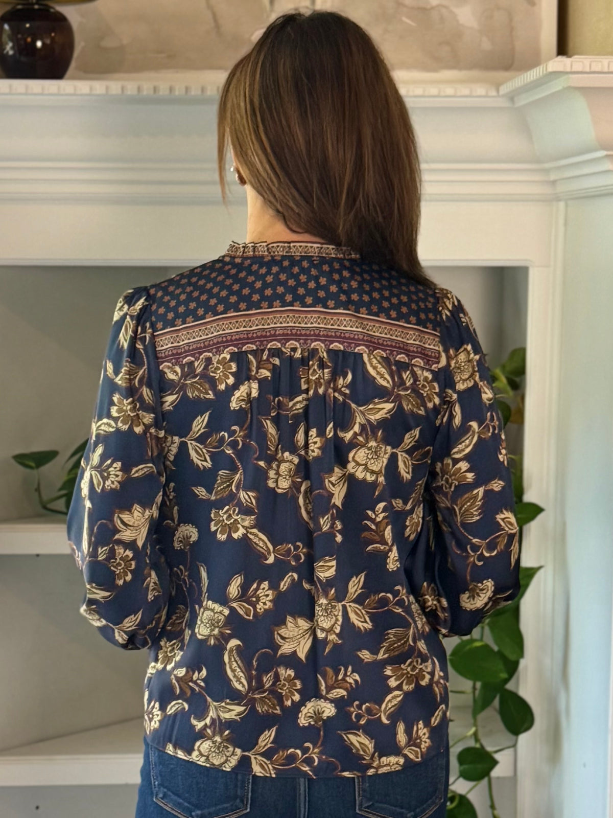 Current Air Signature Style Floral Blouse