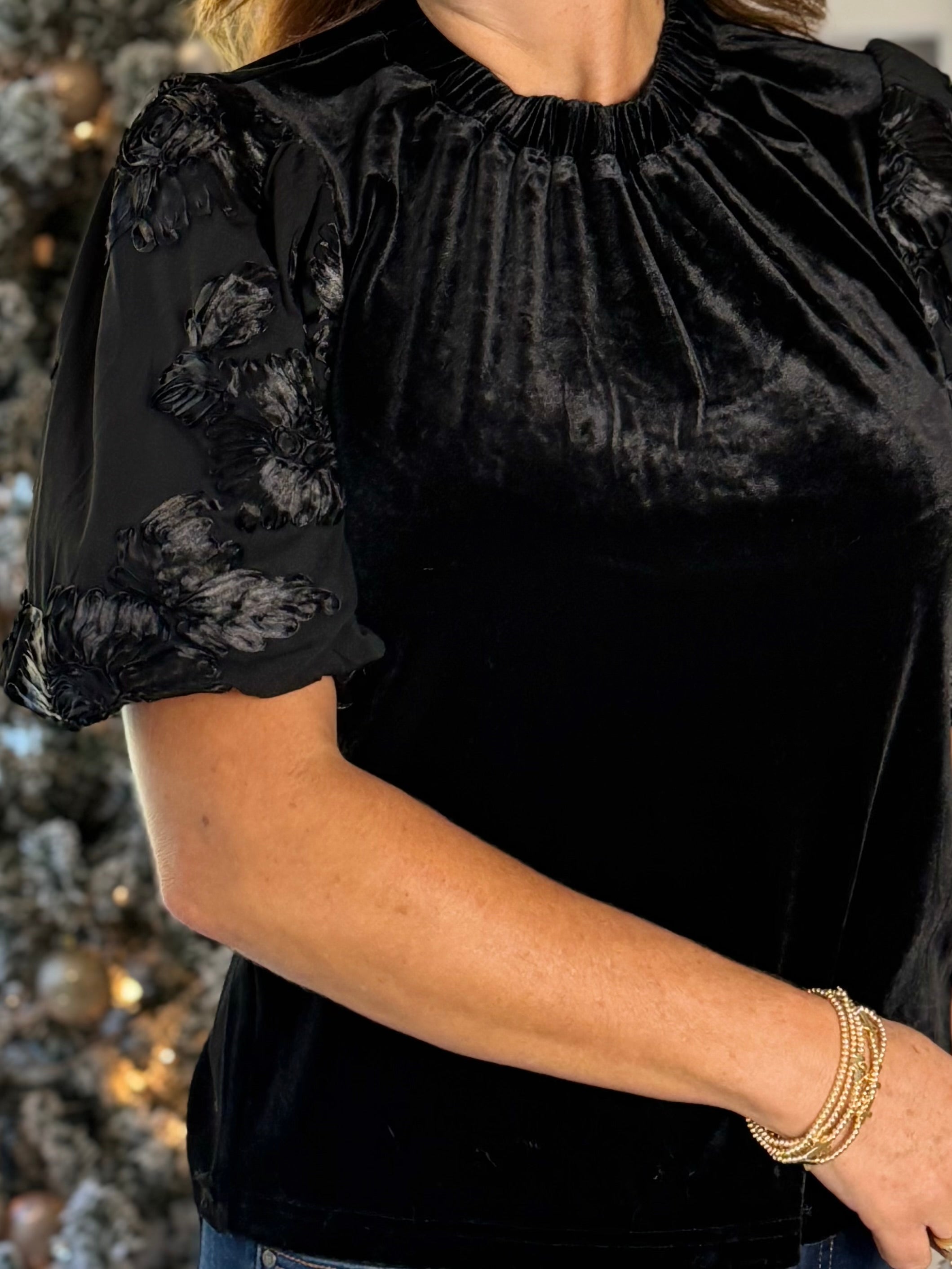 THML Velvet Elegance Top