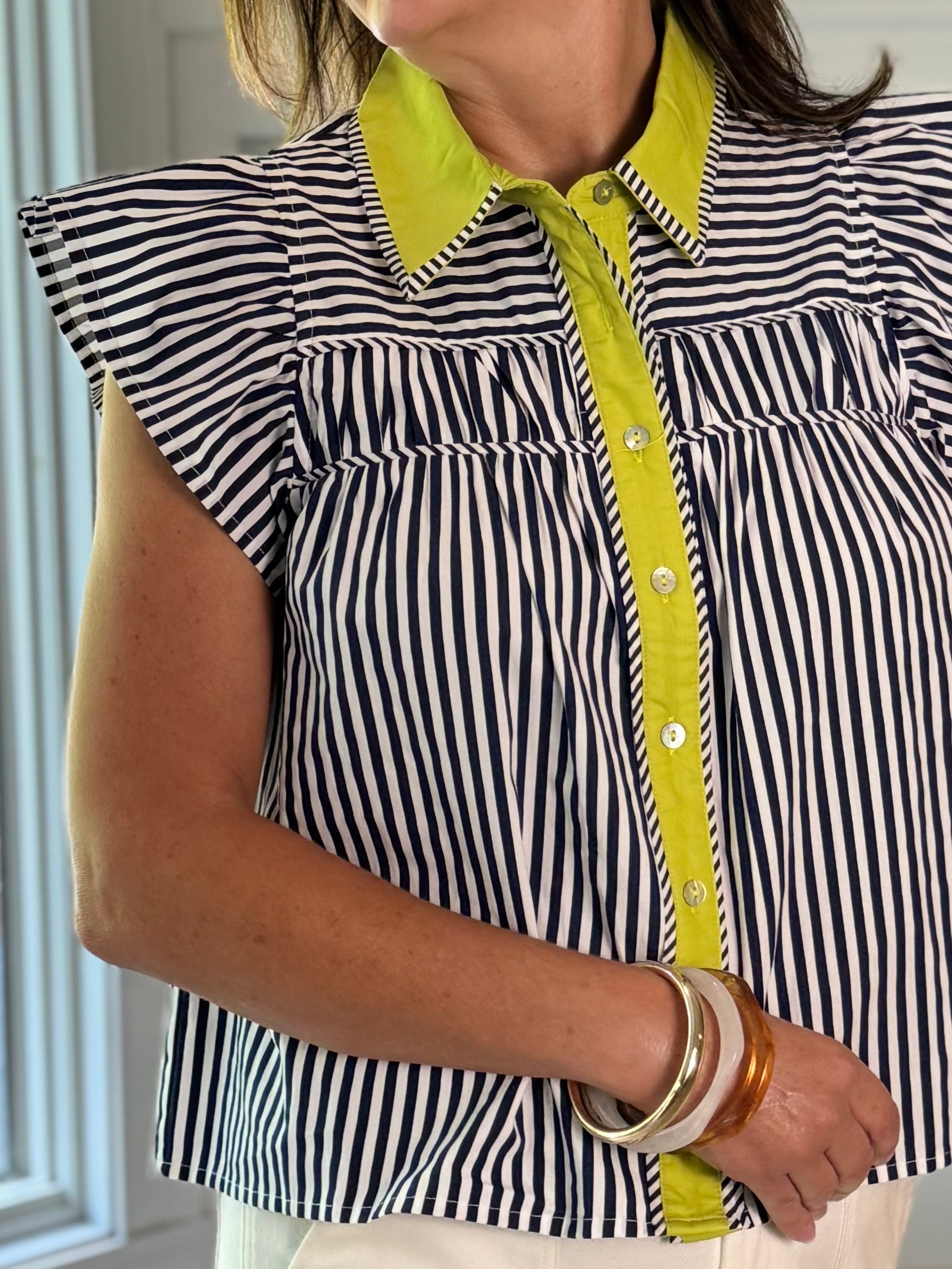 Standout Details Striped Top