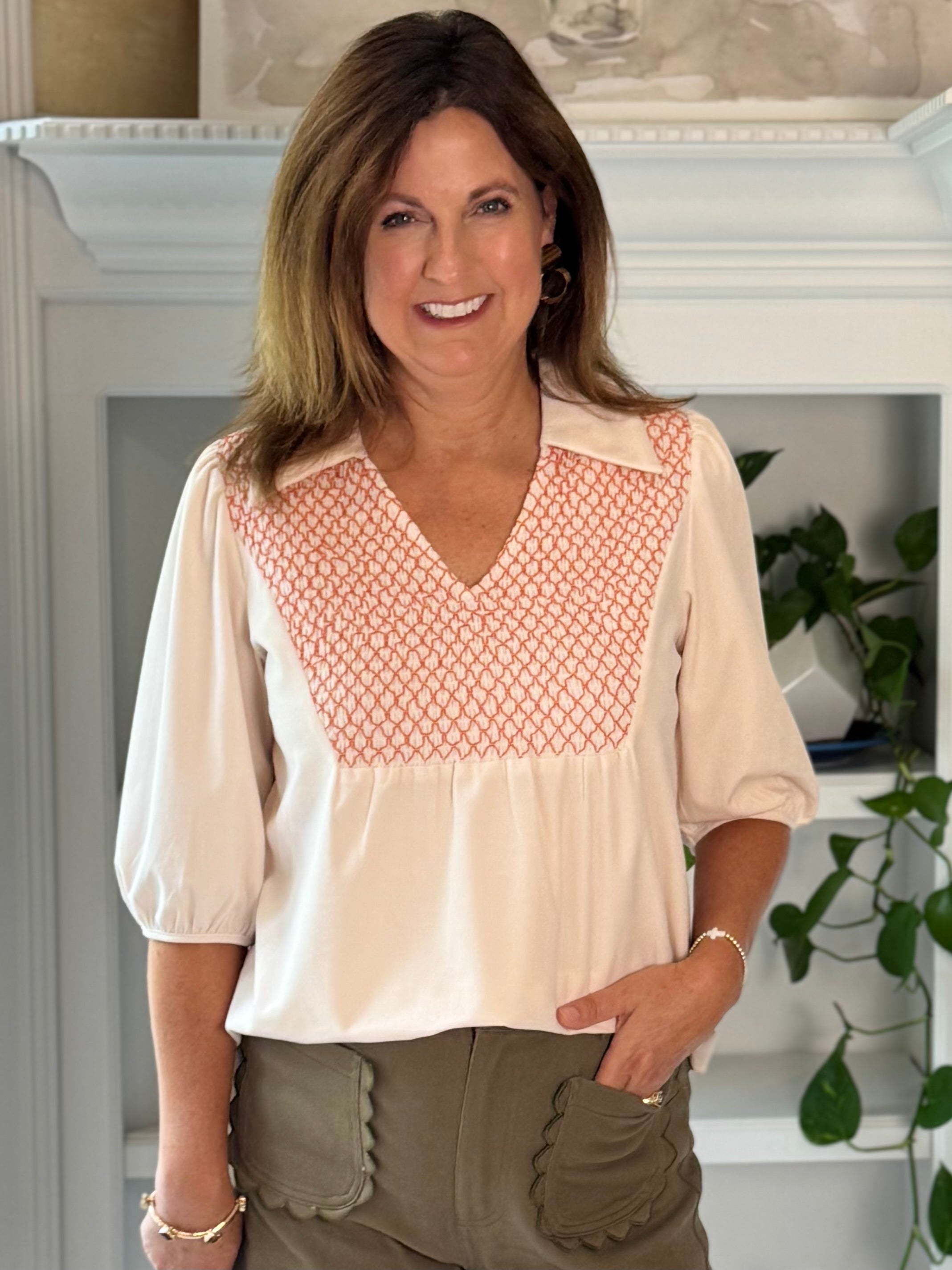 Sunset Stitch Top