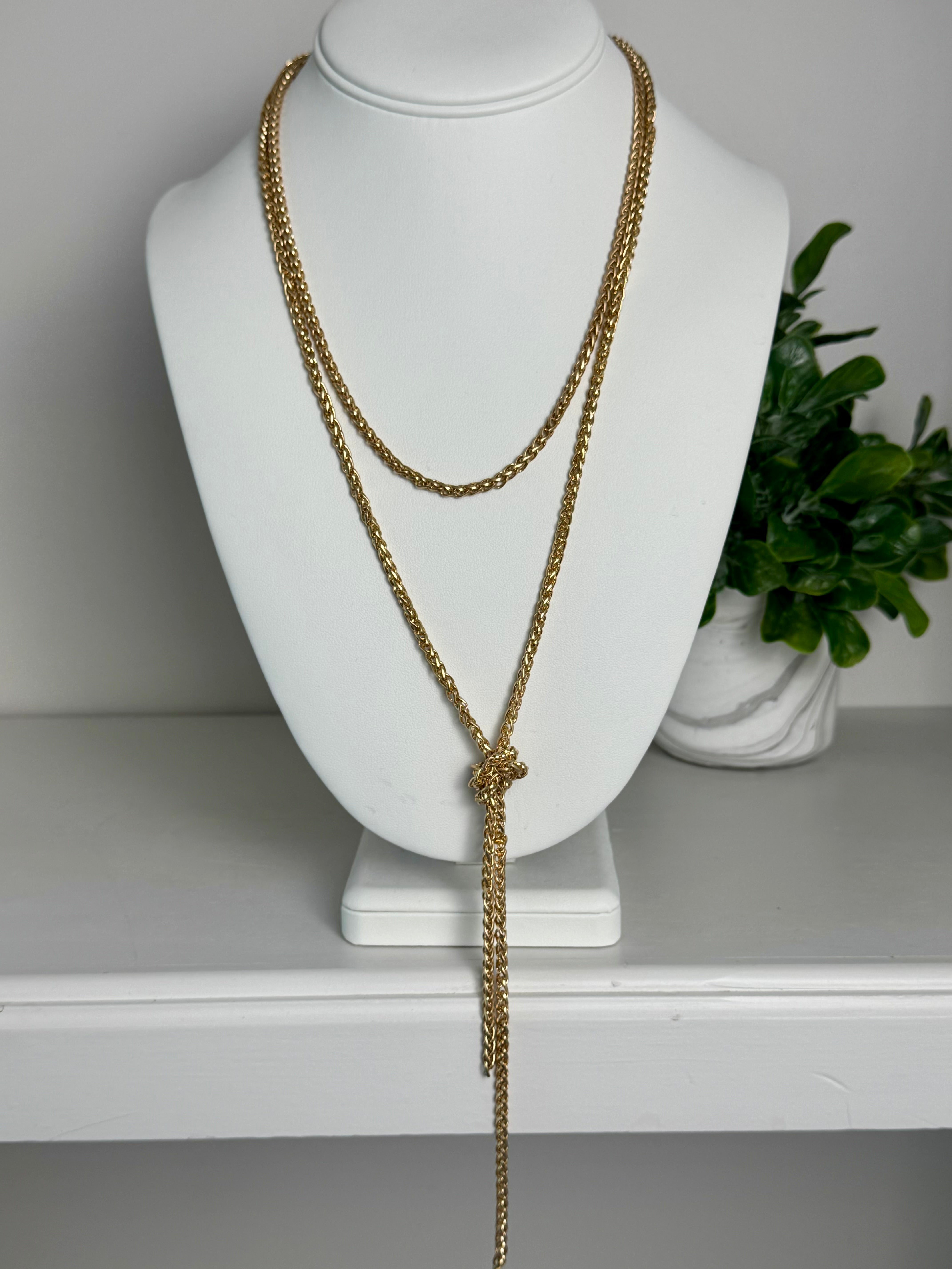Cascades Long Rope Chain Necklace