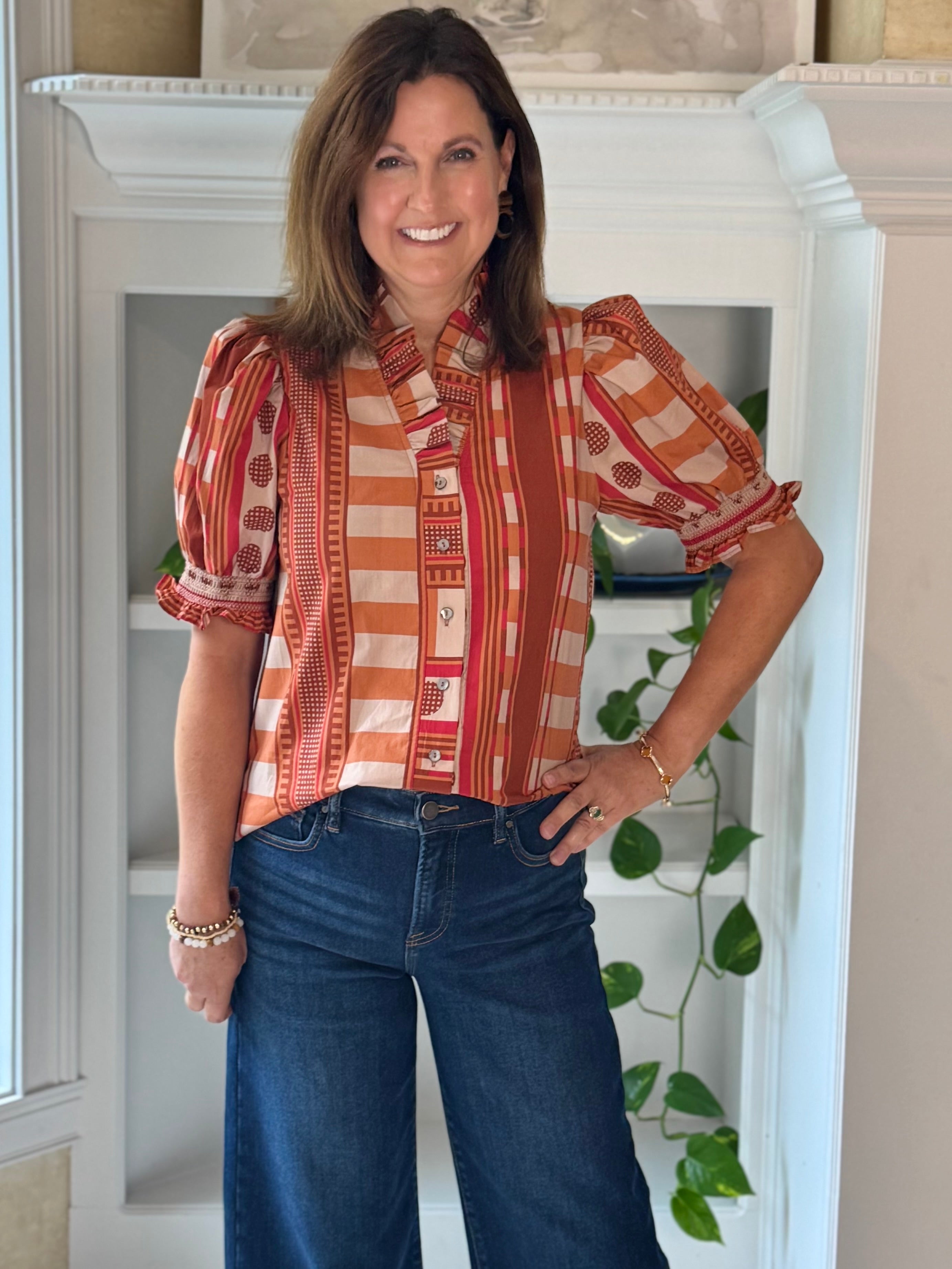 Mix It Up Print Top