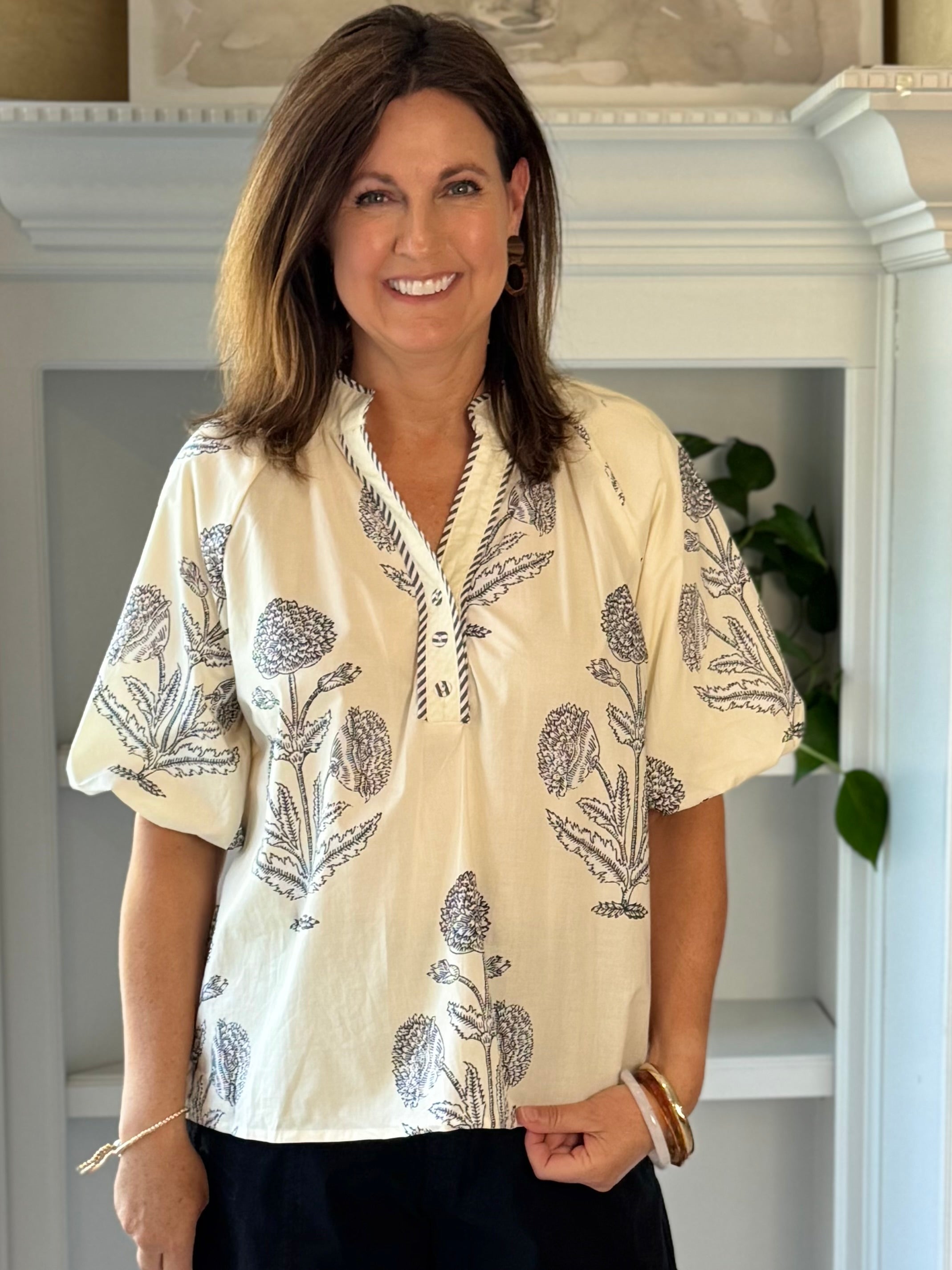 Serene Botanical Top